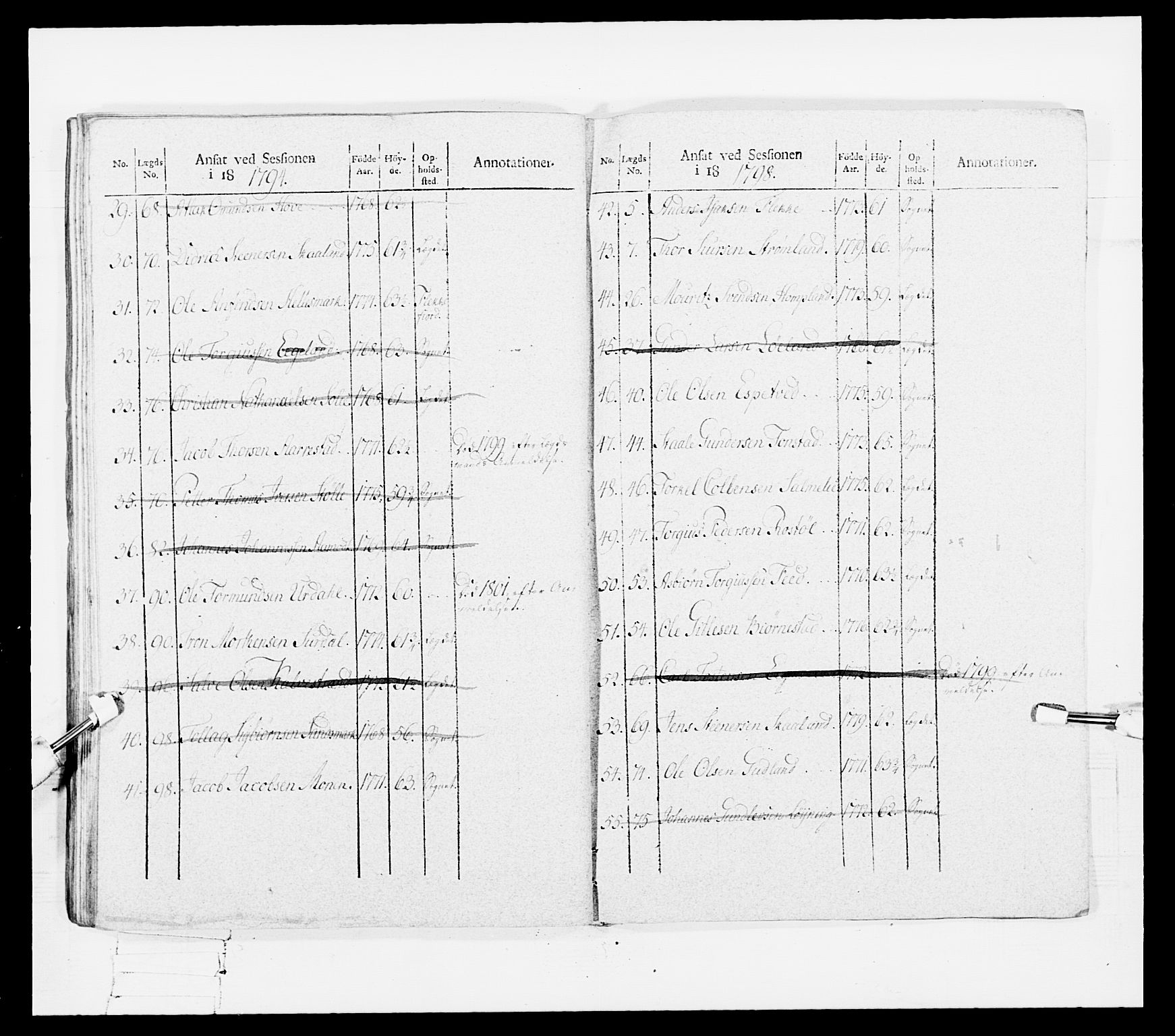 Generalitets- og kommissariatskollegiet, Det kongelige norske kommissariatskollegium, AV/RA-EA-5420/E/Eh/L0108: Vesterlenske nasjonale infanteriregiment, 1791-1802, p. 322