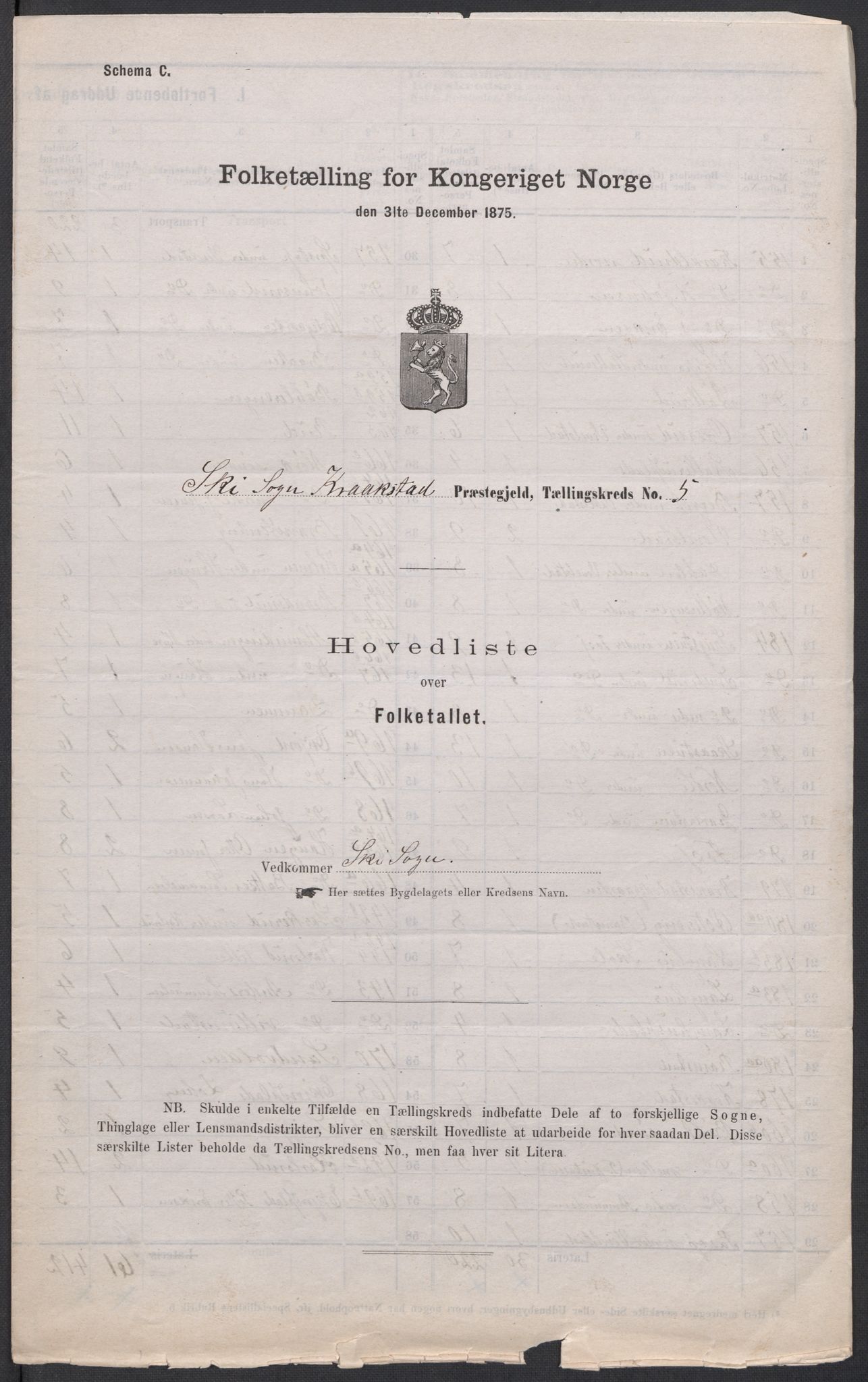 RA, 1875 census for 0212P Kråkstad, 1875, p. 13