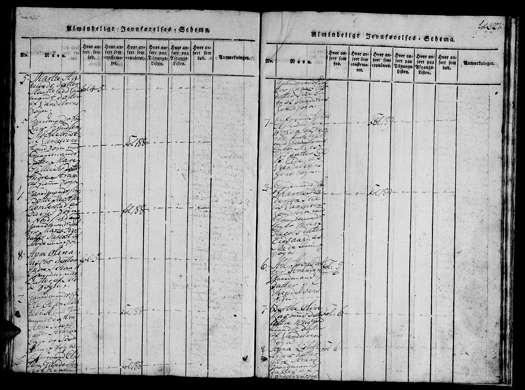 Ministerialprotokoller, klokkerbøker og fødselsregistre - Møre og Romsdal, AV/SAT-A-1454/501/L0004: Parish register (official) no. 501A04, 1816-1831, p. 327