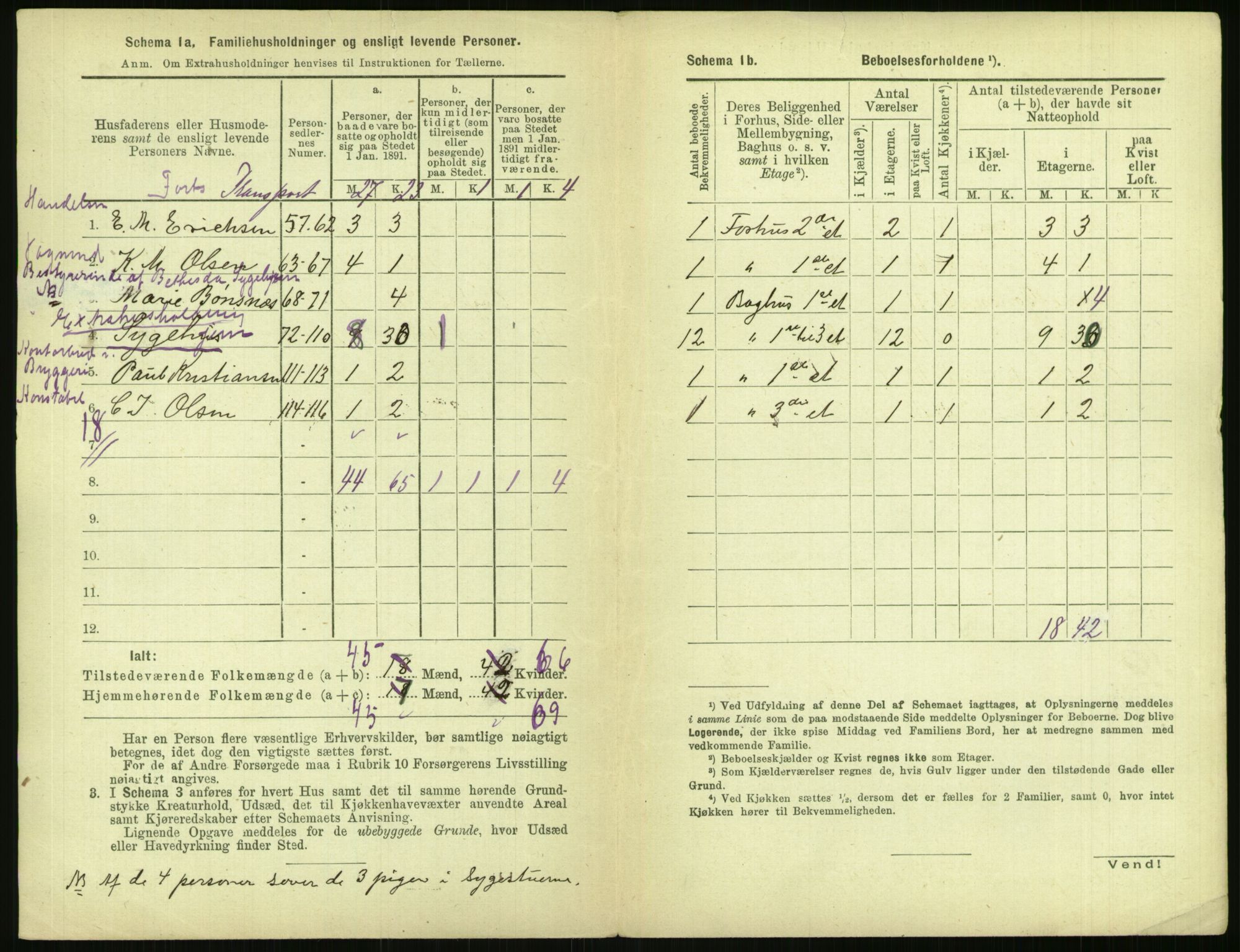 RA, 1891 census for 0301 Kristiania, 1891, p. 133044
