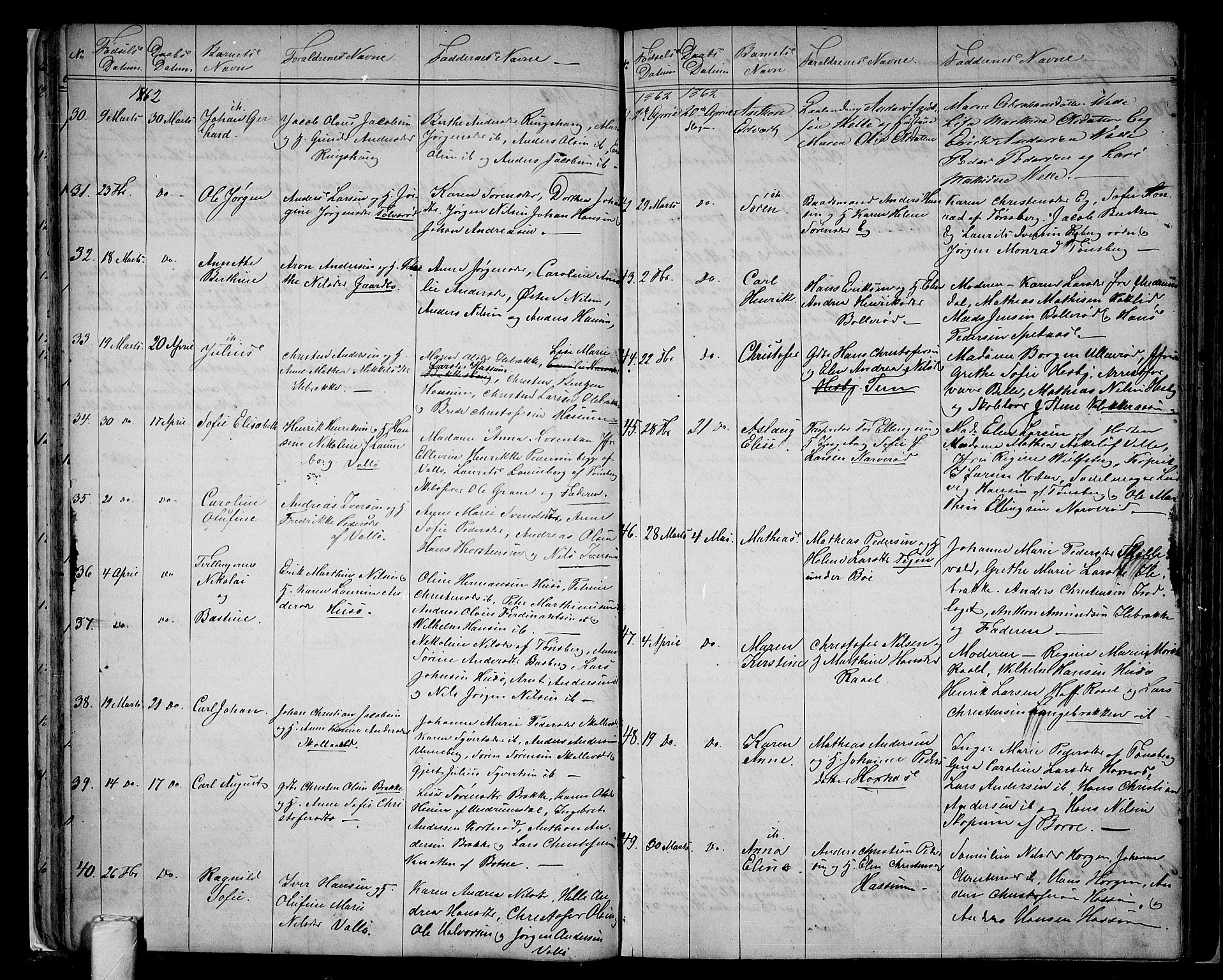 Sem kirkebøker, AV/SAKO-A-5/G/Ga/L0004: Parish register (copy) no. I 4, 1855-1877