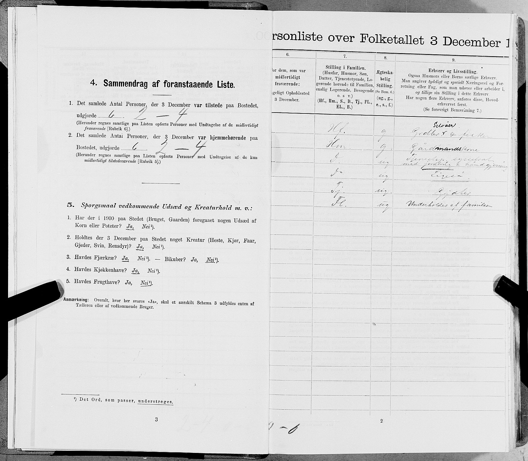 SAT, 1900 census for Leka, 1900, p. 22