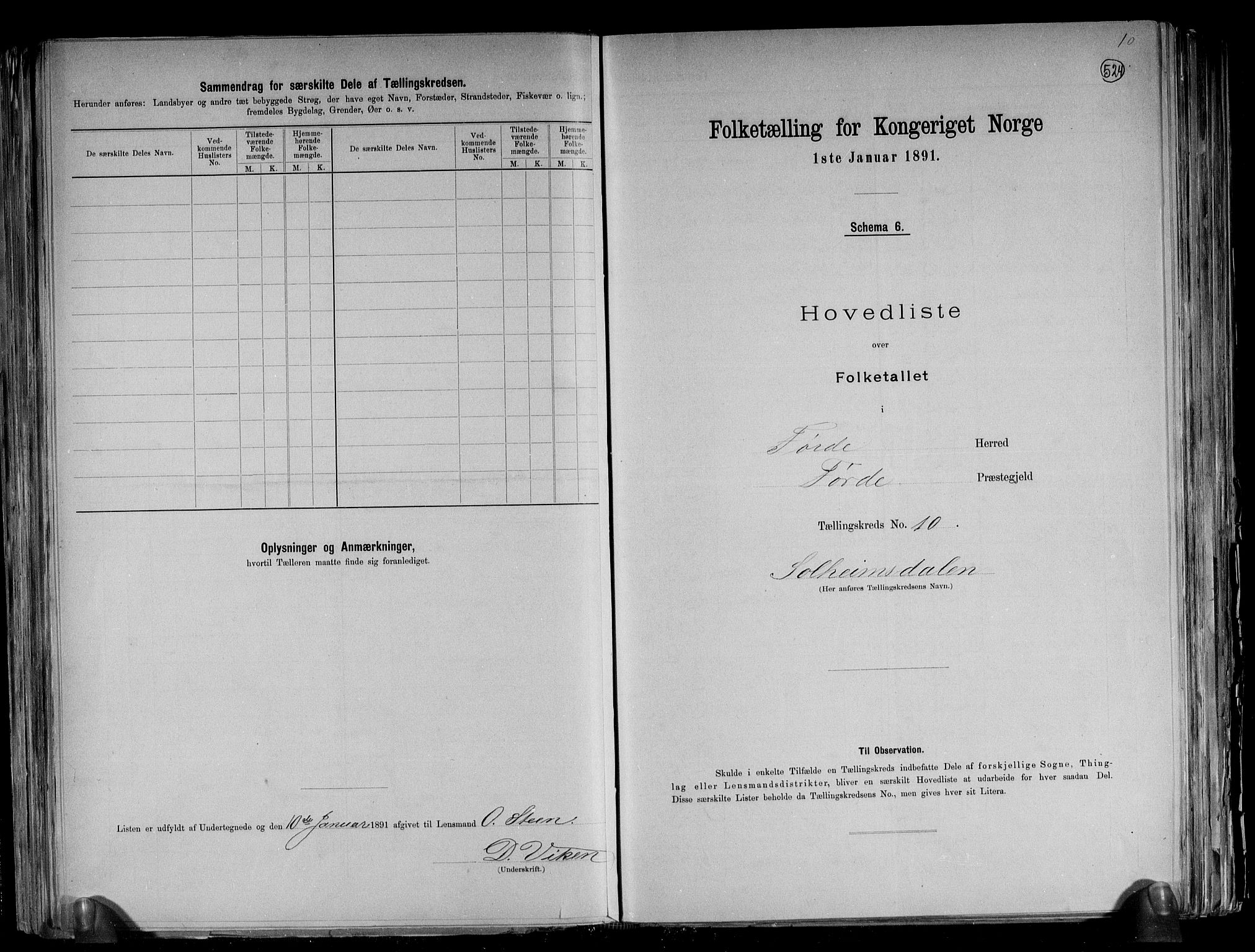 RA, 1891 census for 1432 Førde, 1891, p. 24