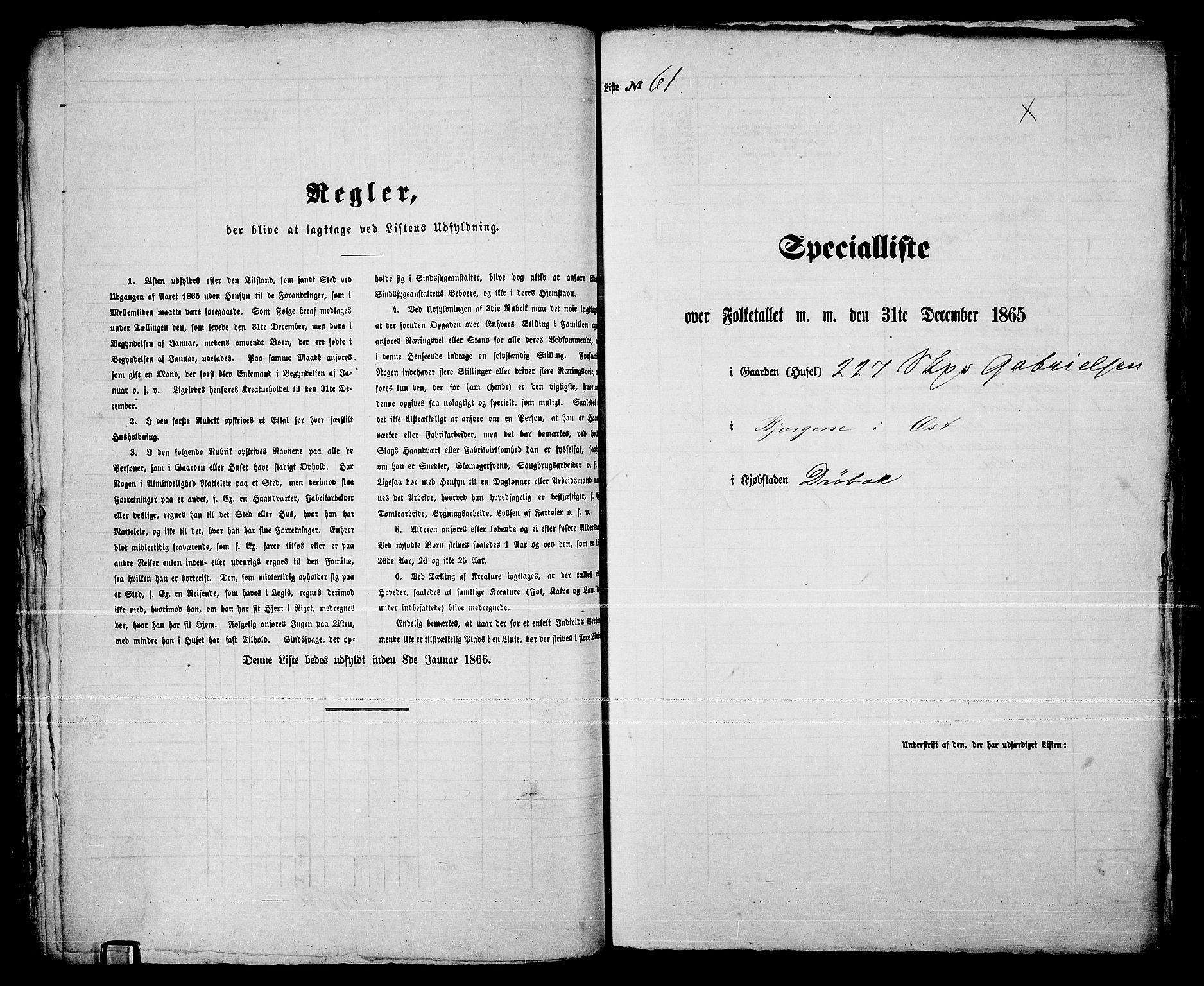 RA, 1865 census for Drøbak/Drøbak, 1865, p. 126