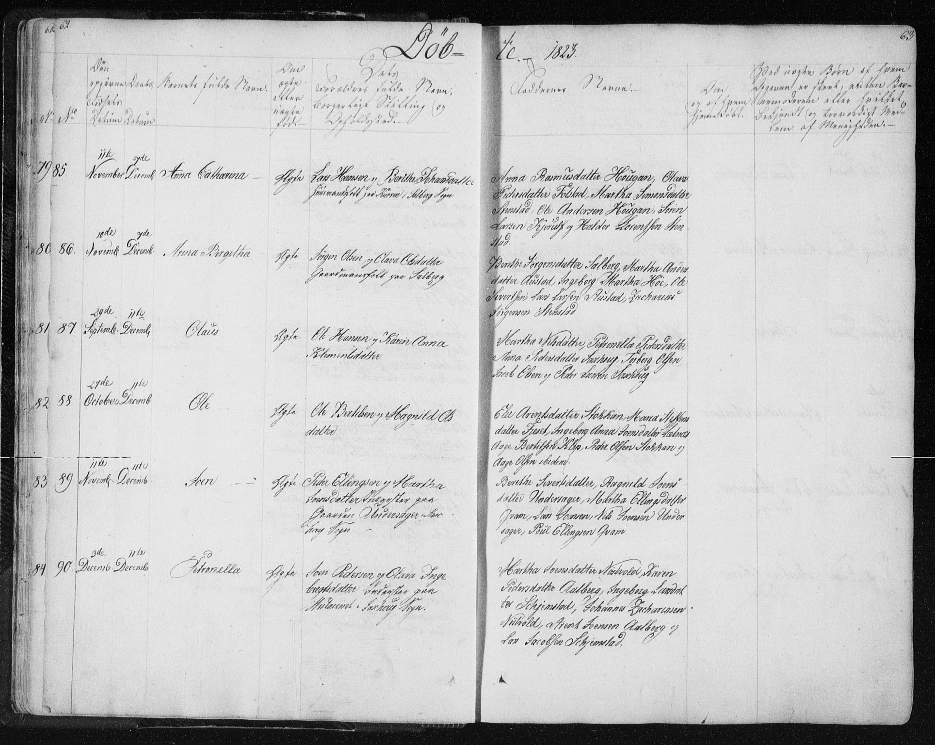 Ministerialprotokoller, klokkerbøker og fødselsregistre - Nord-Trøndelag, AV/SAT-A-1458/730/L0276: Parish register (official) no. 730A05, 1822-1830, p. 62-63