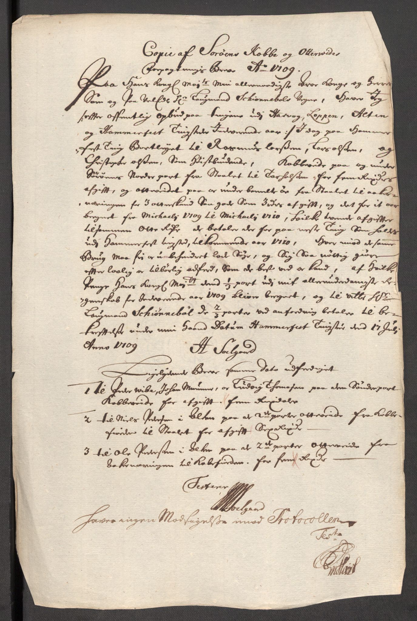 Rentekammeret inntil 1814, Reviderte regnskaper, Fogderegnskap, RA/EA-4092/R69/L4855: Fogderegnskap Finnmark/Vardøhus, 1709-1712, p. 50