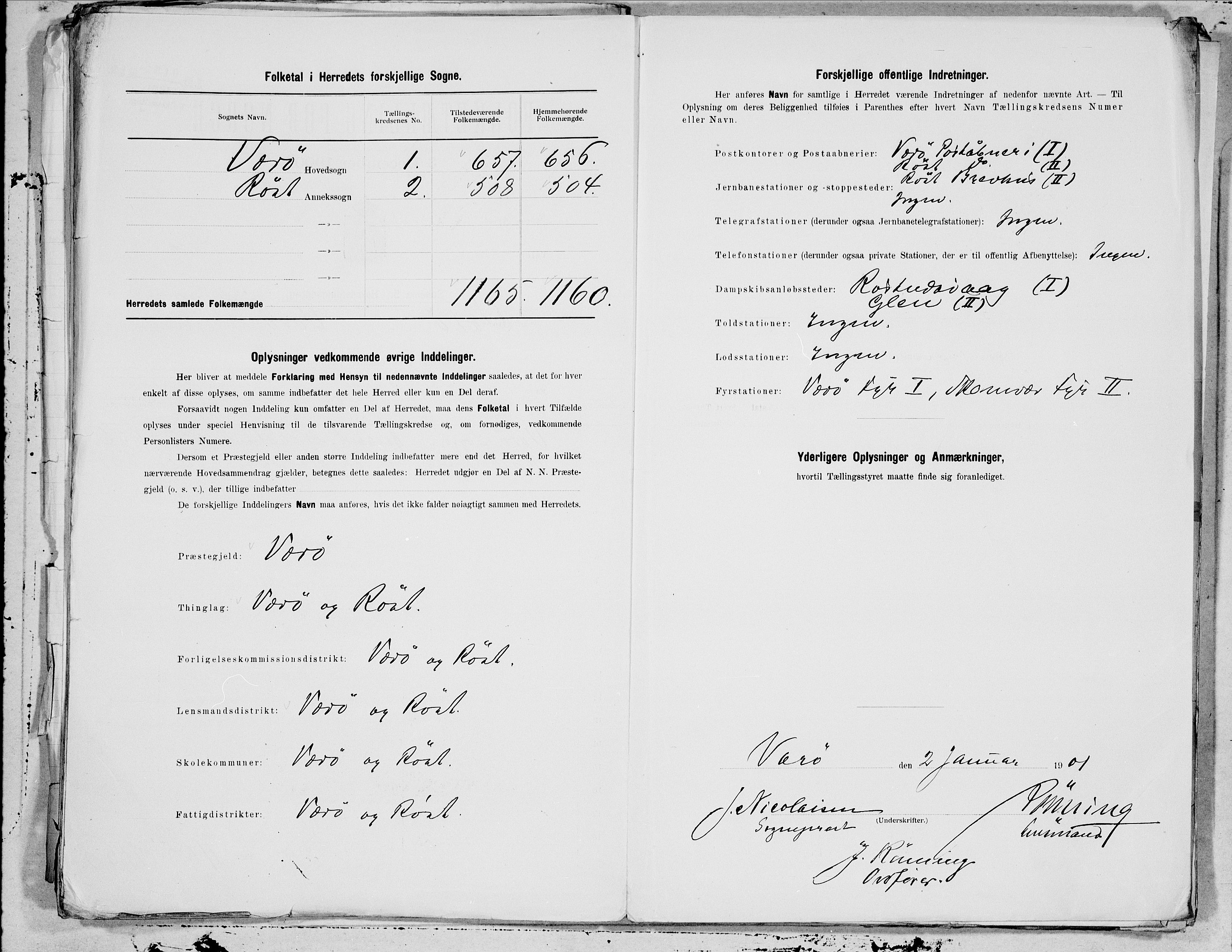 SAT, 1900 census for Værøy, 1900, p. 9