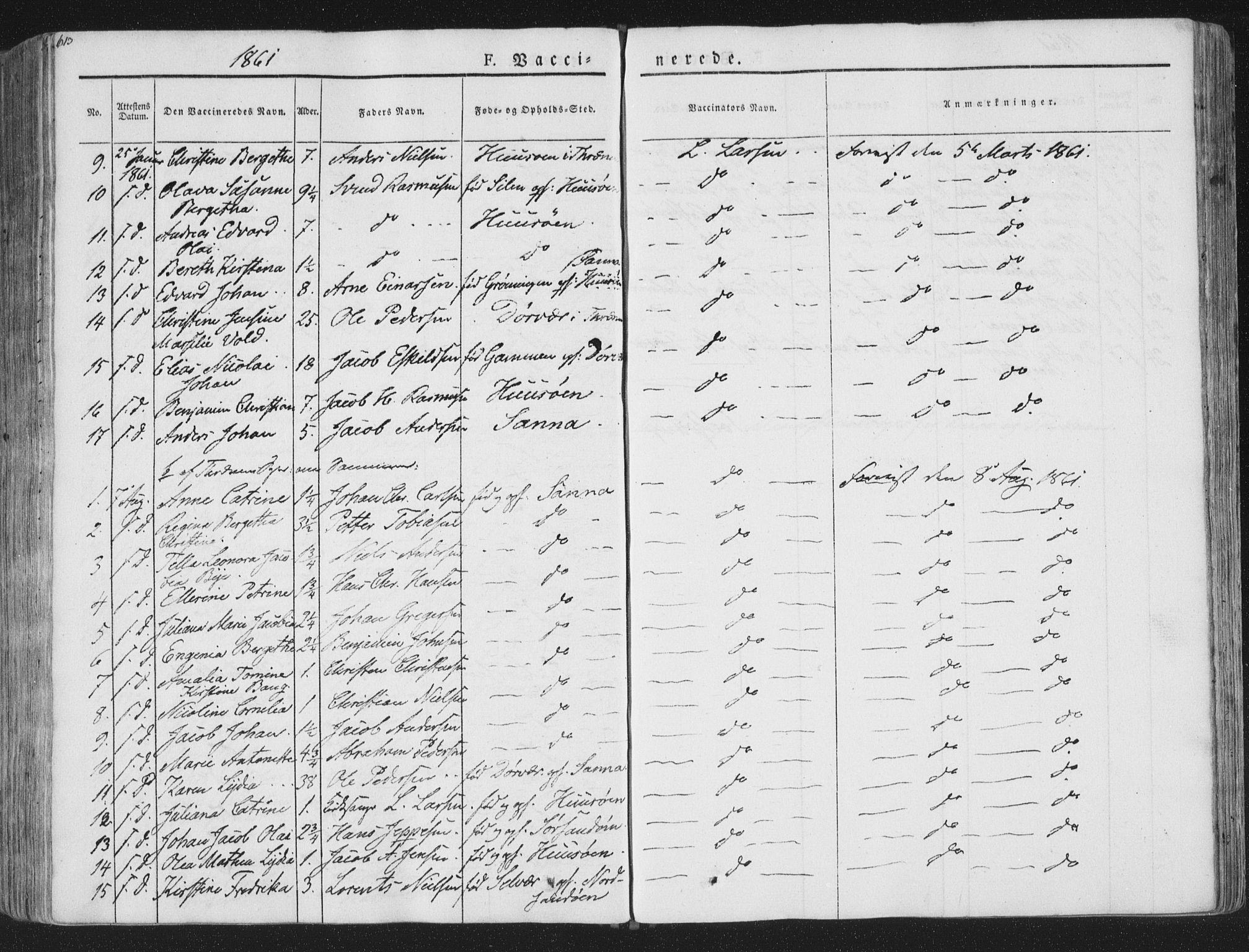 Ministerialprotokoller, klokkerbøker og fødselsregistre - Nordland, AV/SAT-A-1459/839/L0566: Parish register (official) no. 839A03, 1825-1862, p. 613