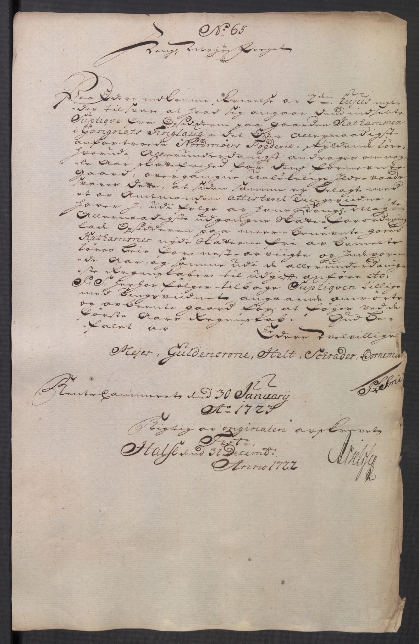 Rentekammeret inntil 1814, Reviderte regnskaper, Fogderegnskap, AV/RA-EA-4092/R56/L3755: Fogderegnskap Nordmøre, 1722, p. 342