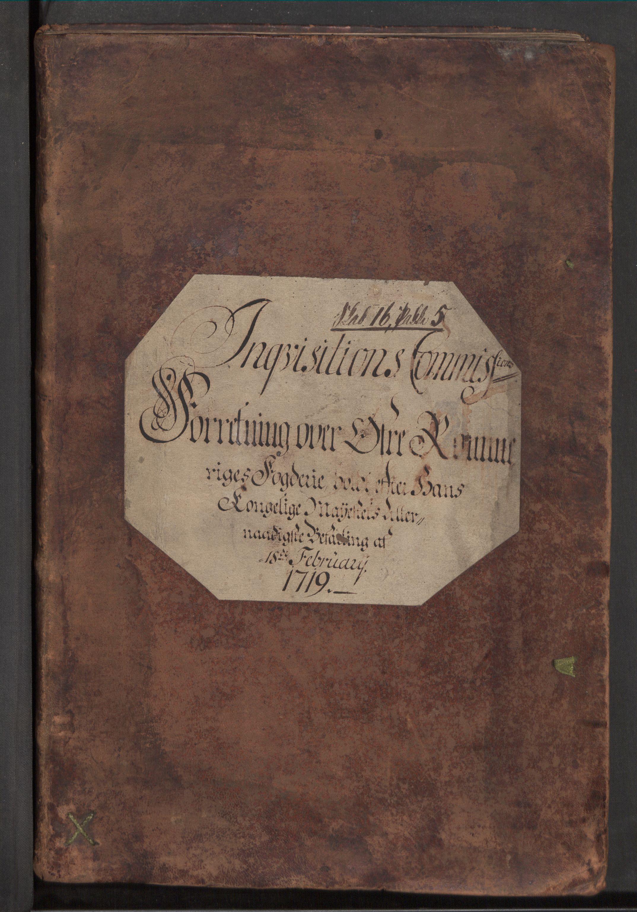 Danske Kanselli, Skapsaker, AV/RA-EA-4061/F/L0093: Skap 16, pakke 3-5, 1716-1722