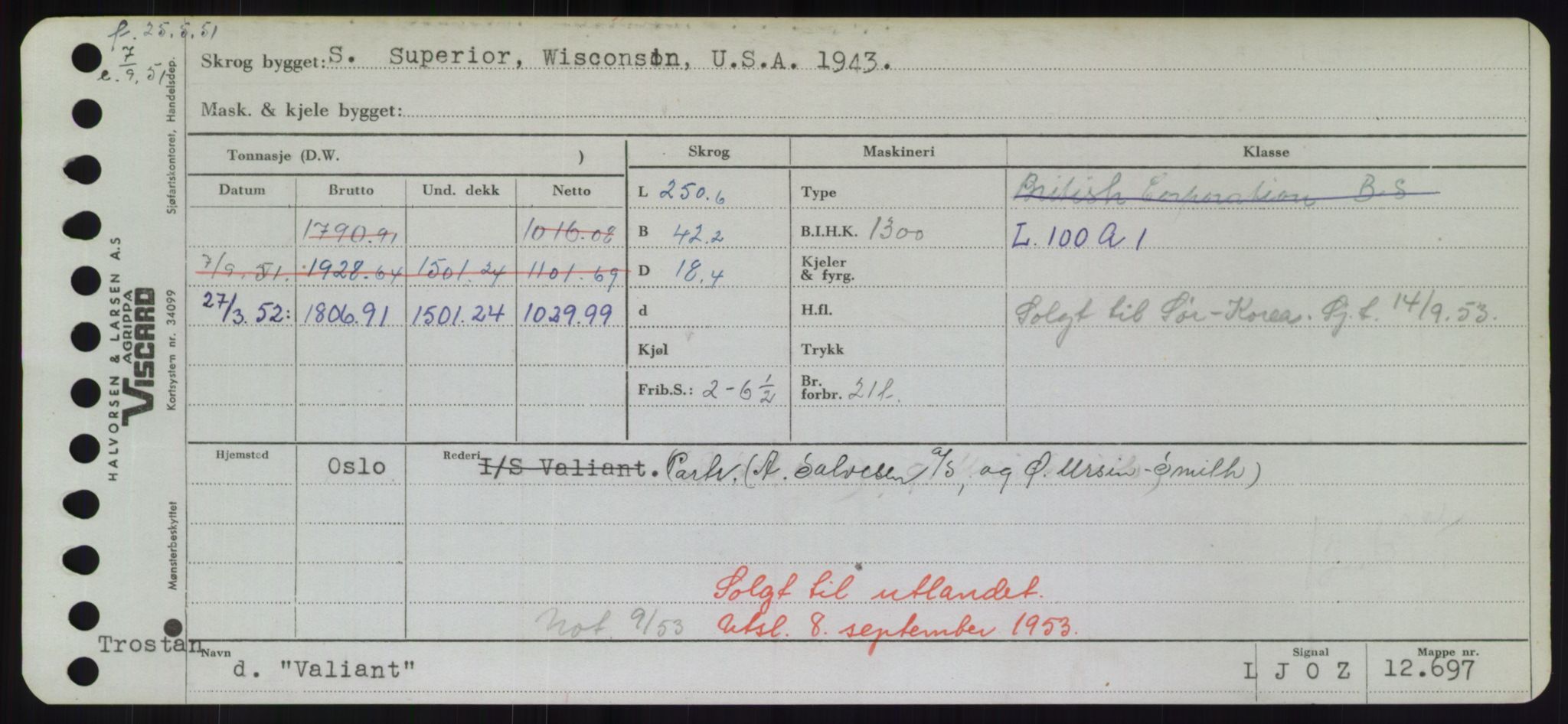 Sjøfartsdirektoratet med forløpere, Skipsmålingen, RA/S-1627/H/Hd/L0040: Fartøy, U-Ve, p. 231