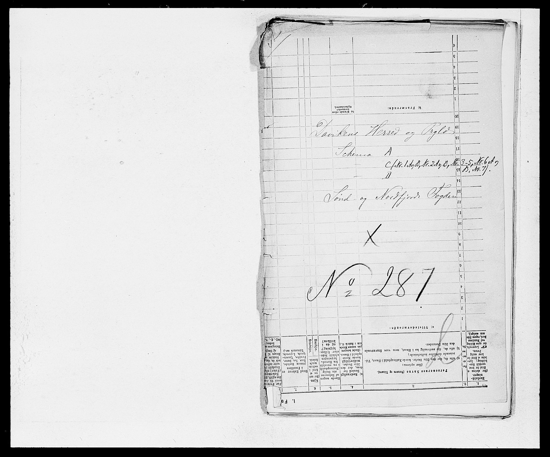SAB, 1875 Census for 1442P Davik, 1875, p. 1
