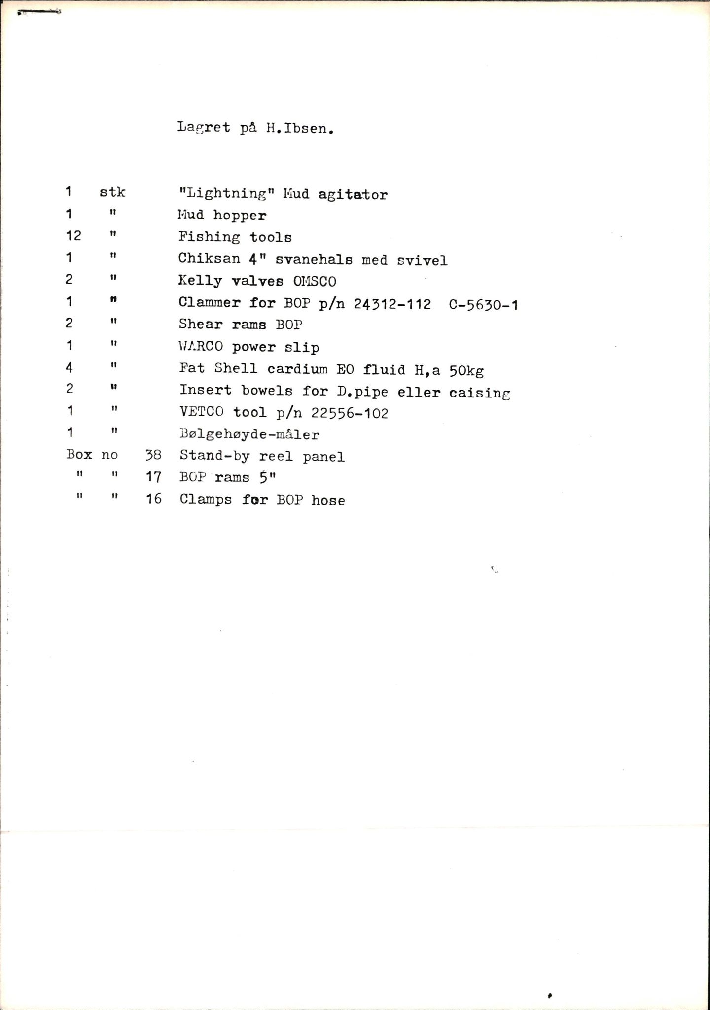 Pa 1503 - Stavanger Drilling AS, AV/SAST-A-101906/2/E/Ec/Eca/L0002: Korrespondanse, 1974-1982