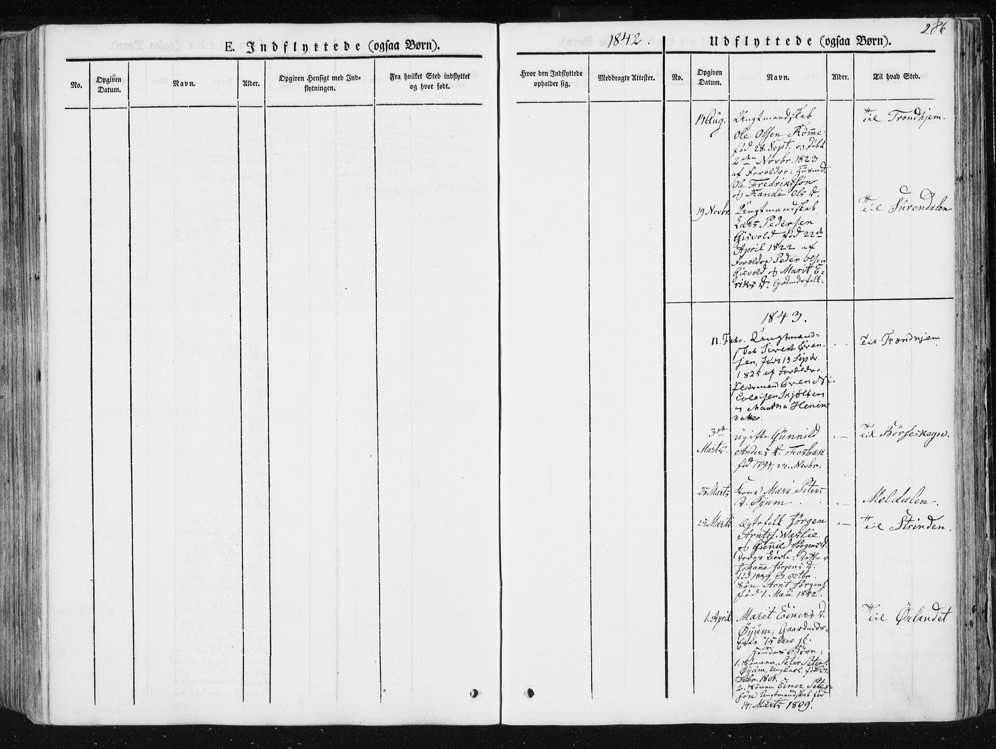 Ministerialprotokoller, klokkerbøker og fødselsregistre - Sør-Trøndelag, SAT/A-1456/668/L0805: Parish register (official) no. 668A05, 1840-1853, p. 286