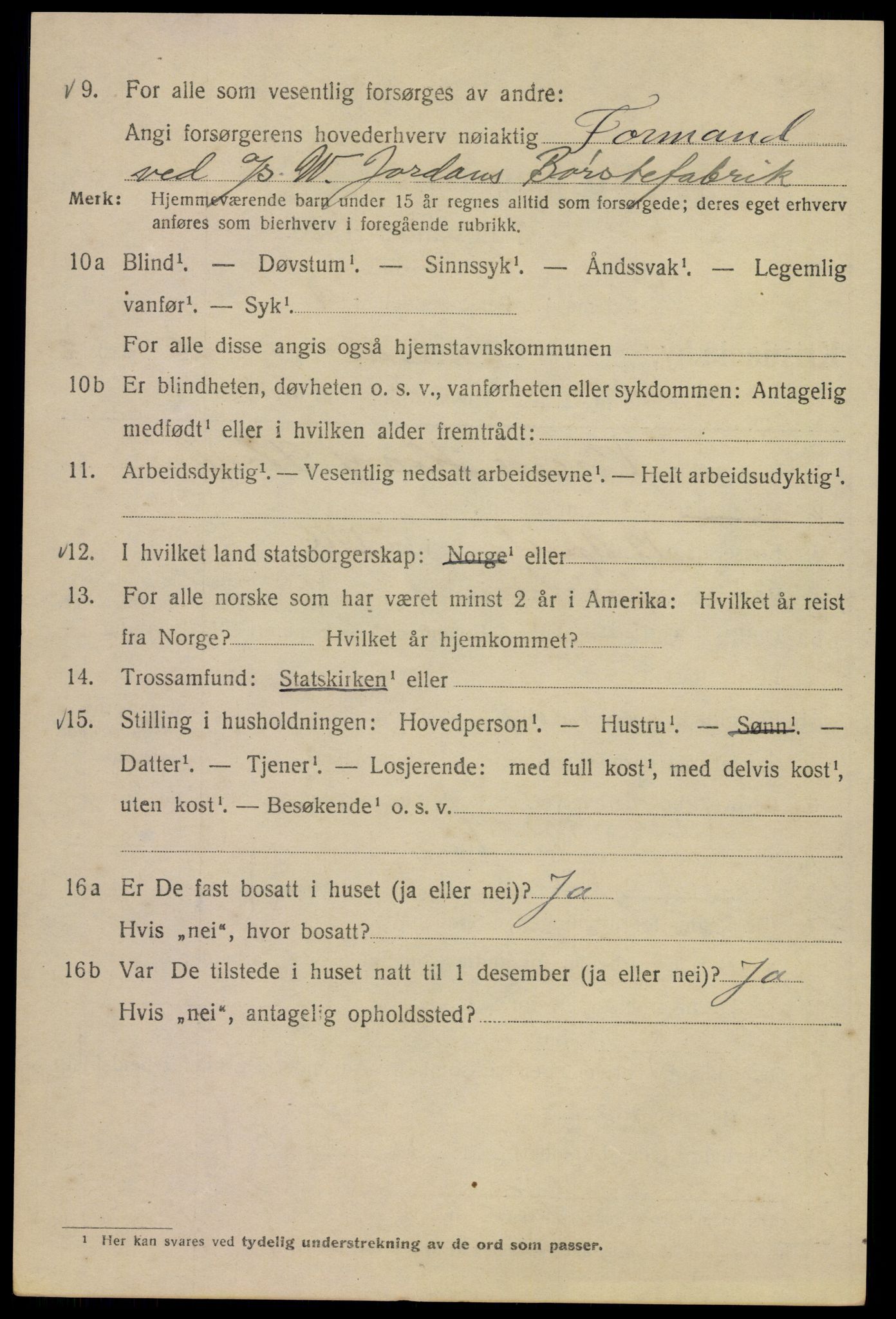 SAO, 1920 census for Kristiania, 1920, p. 186916