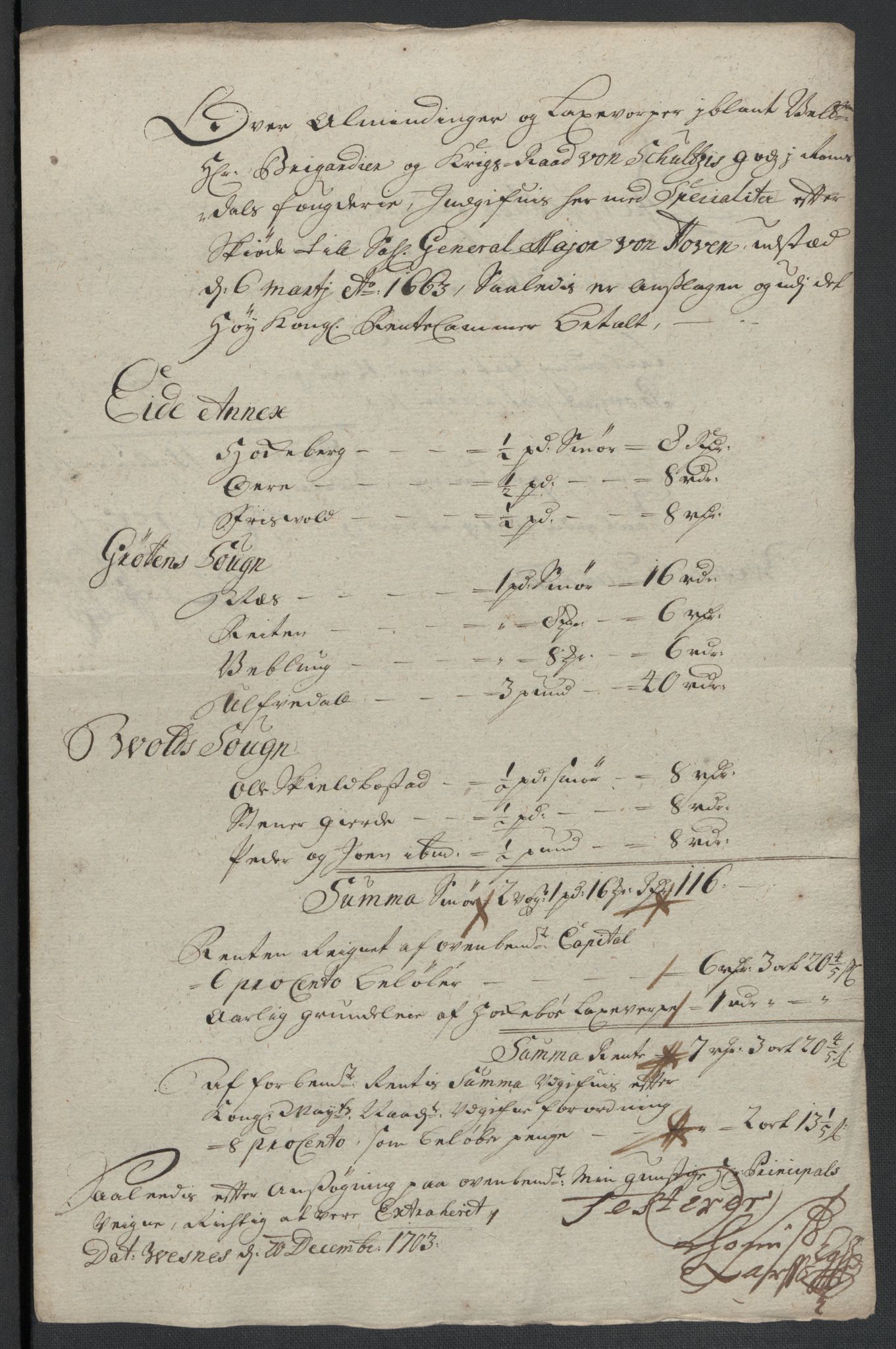 Rentekammeret inntil 1814, Reviderte regnskaper, Fogderegnskap, RA/EA-4092/R55/L3656: Fogderegnskap Romsdal, 1703-1705, p. 89