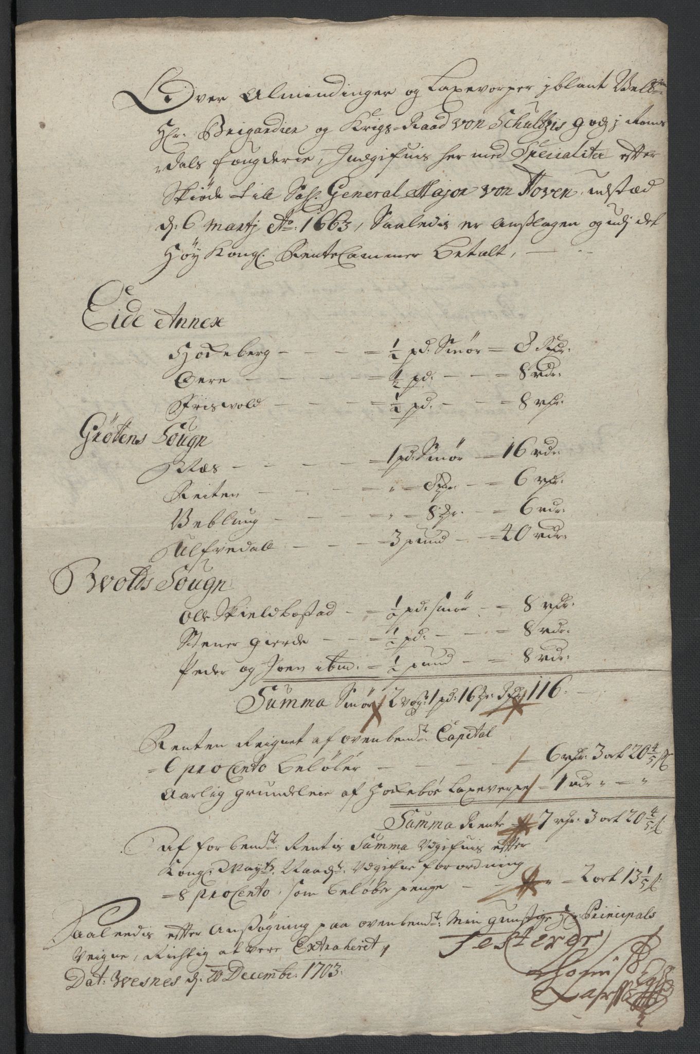 Rentekammeret inntil 1814, Reviderte regnskaper, Fogderegnskap, AV/RA-EA-4092/R55/L3656: Fogderegnskap Romsdal, 1703-1705, p. 89