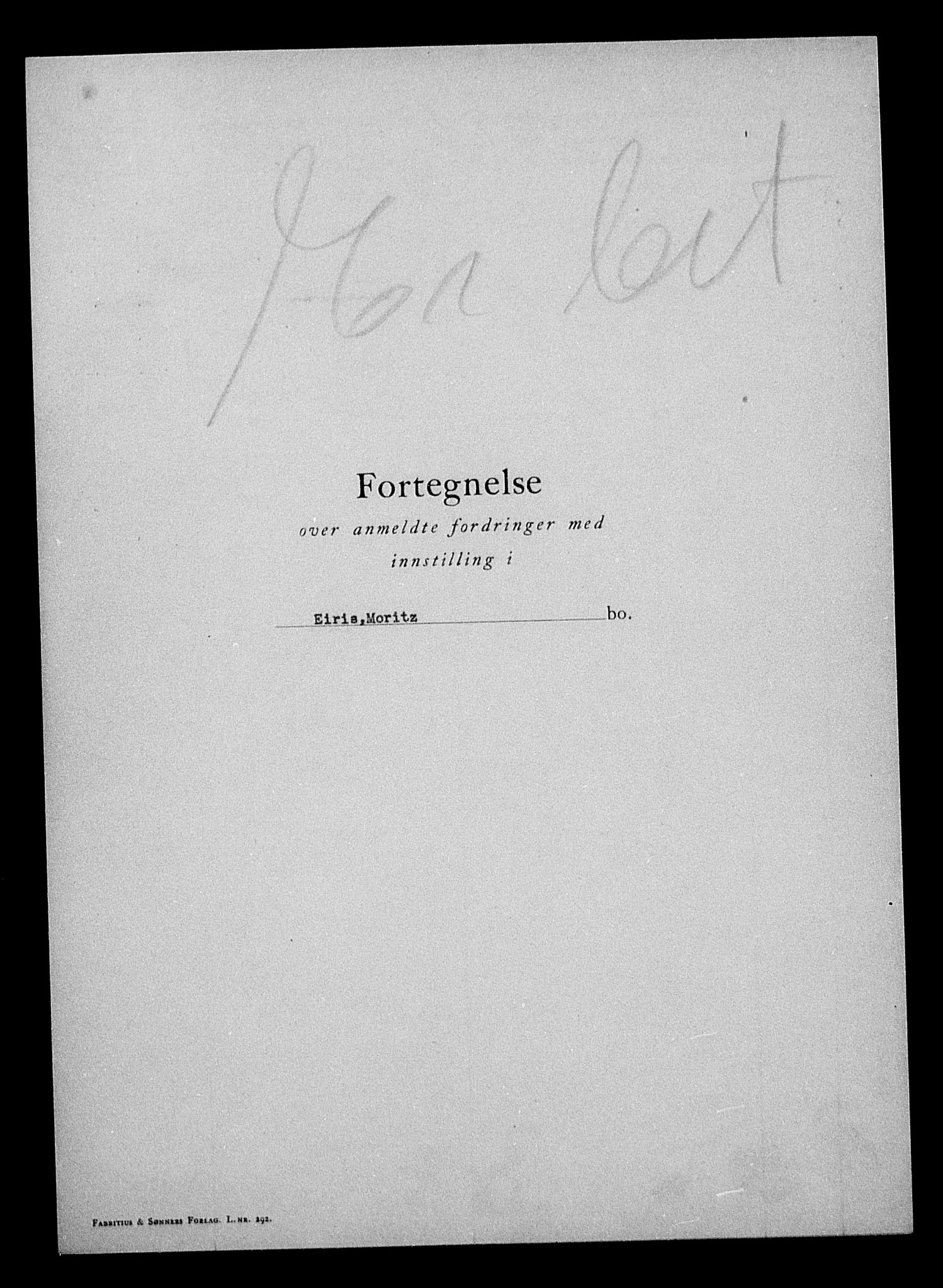 Justisdepartementet, Tilbakeføringskontoret for inndratte formuer, AV/RA-S-1564/H/Hc/Hcc/L0932: --, 1945-1947, p. 585