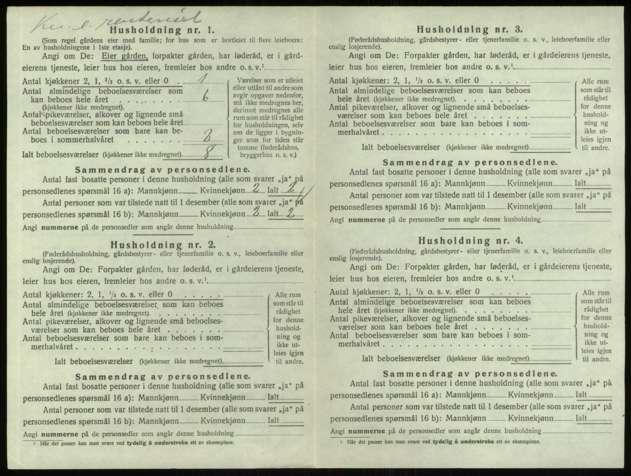 SAO, 1920 census for Berg, 1920, p. 715