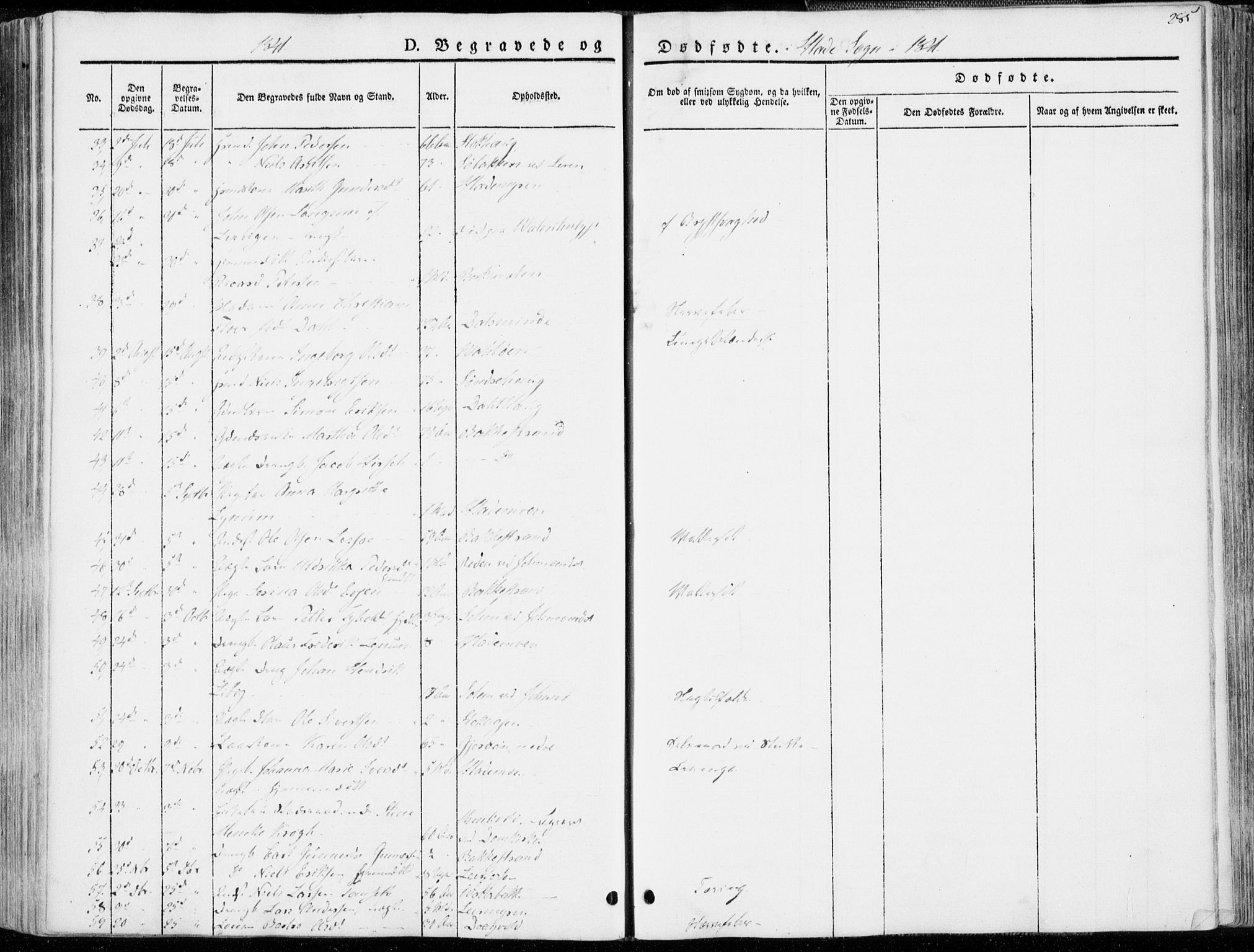 Ministerialprotokoller, klokkerbøker og fødselsregistre - Sør-Trøndelag, SAT/A-1456/606/L0290: Parish register (official) no. 606A05, 1841-1847, p. 285