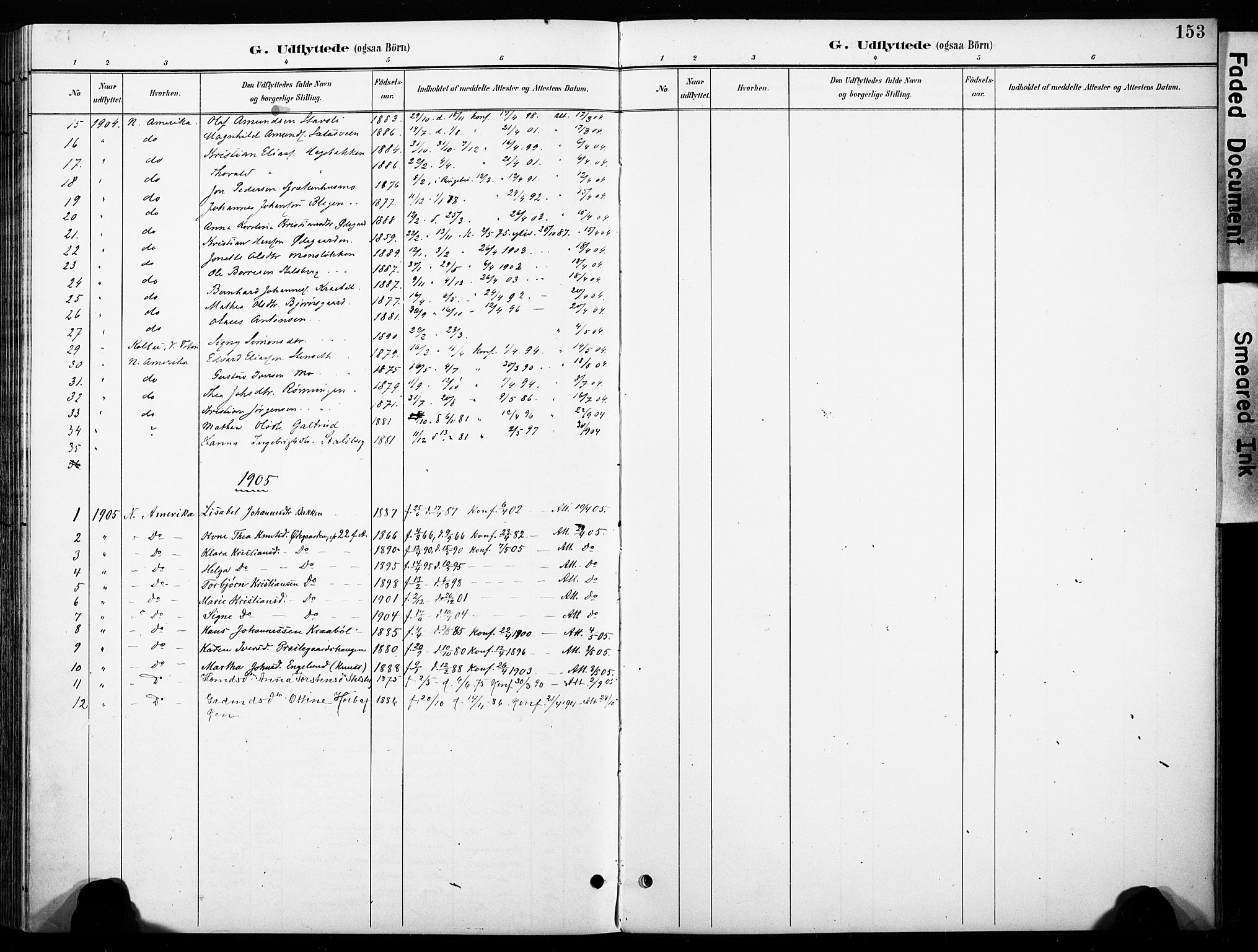 Øyer prestekontor, SAH/PREST-084/H/Ha/Haa/L0011: Parish register (official) no. 11, 1894-1905, p. 153
