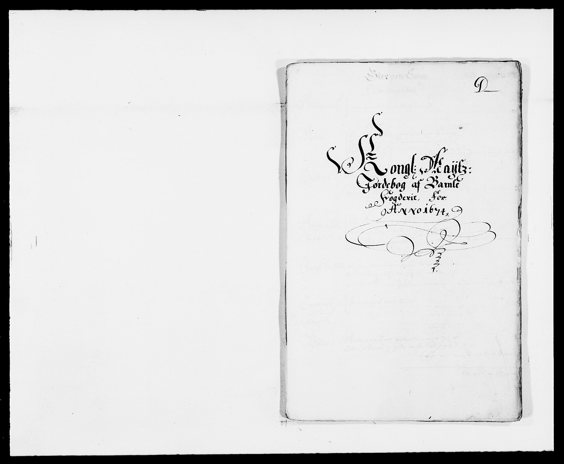 Rentekammeret inntil 1814, Reviderte regnskaper, Fogderegnskap, RA/EA-4092/R34/L2042: Fogderegnskap Bamble, 1673-1675, p. 235