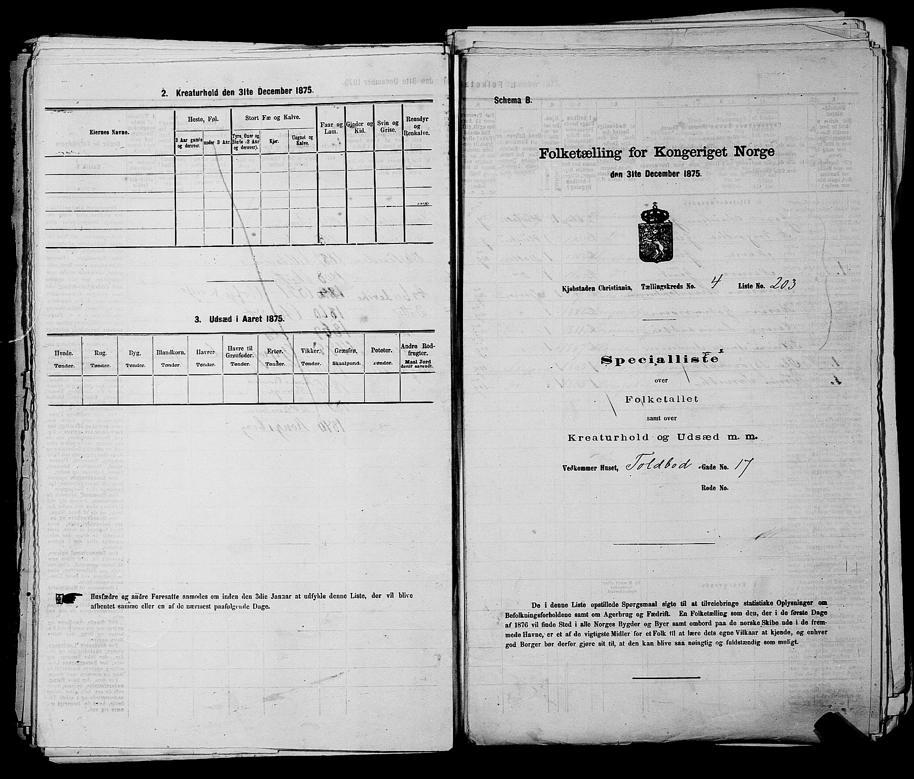 RA, 1875 census for 0301 Kristiania, 1875, p. 625