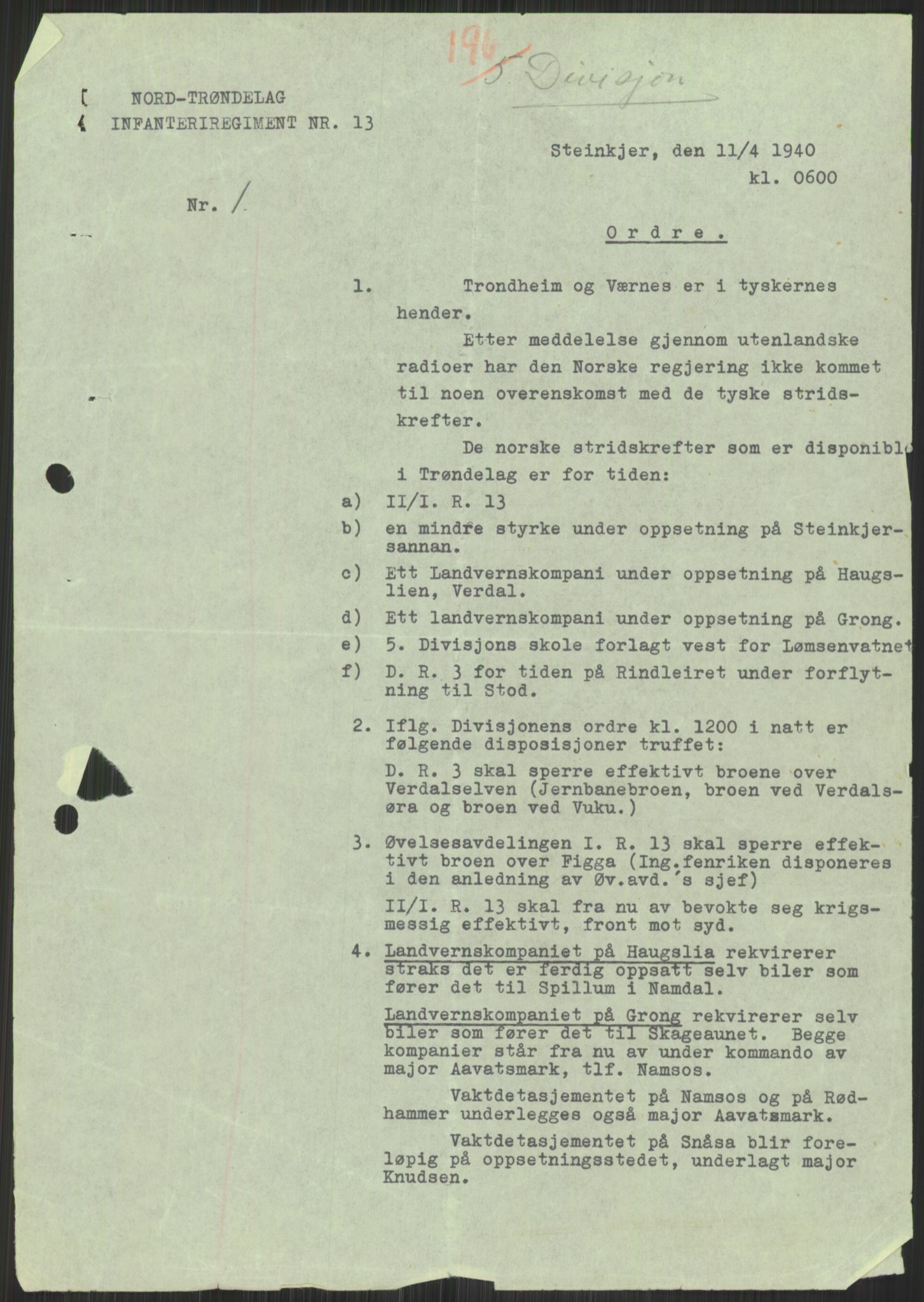 Forsvaret, Forsvarets krigshistoriske avdeling, AV/RA-RAFA-2017/Y/Yb/L0114: II-C-11-513-550  -  5. Divisjon., 1940, p. 802