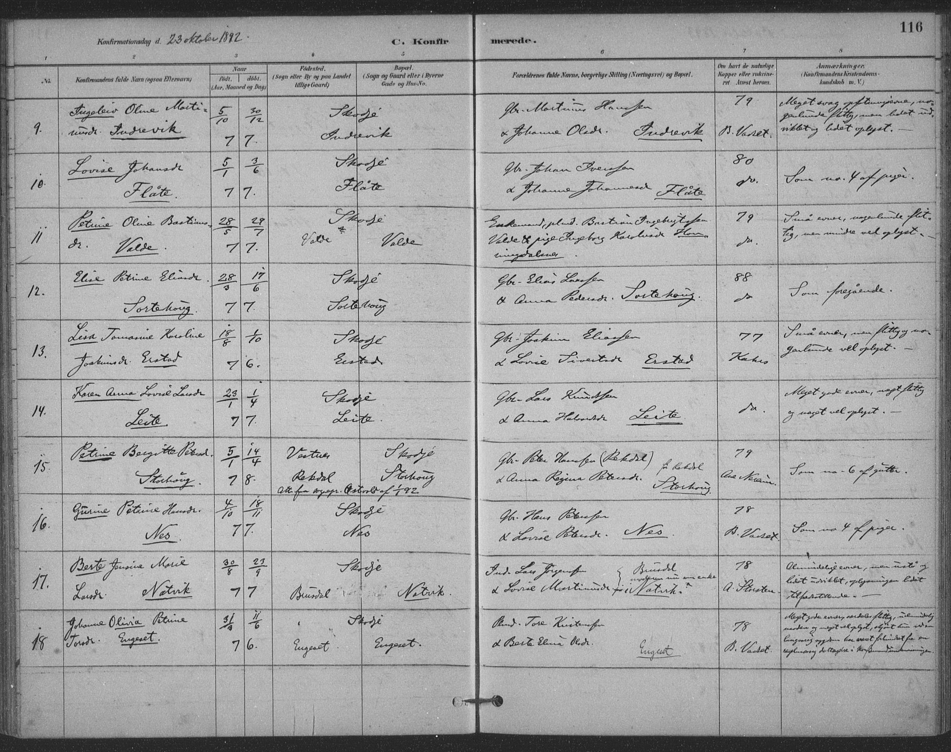 Ministerialprotokoller, klokkerbøker og fødselsregistre - Møre og Romsdal, AV/SAT-A-1454/524/L0356: Parish register (official) no. 524A08, 1880-1899, p. 116