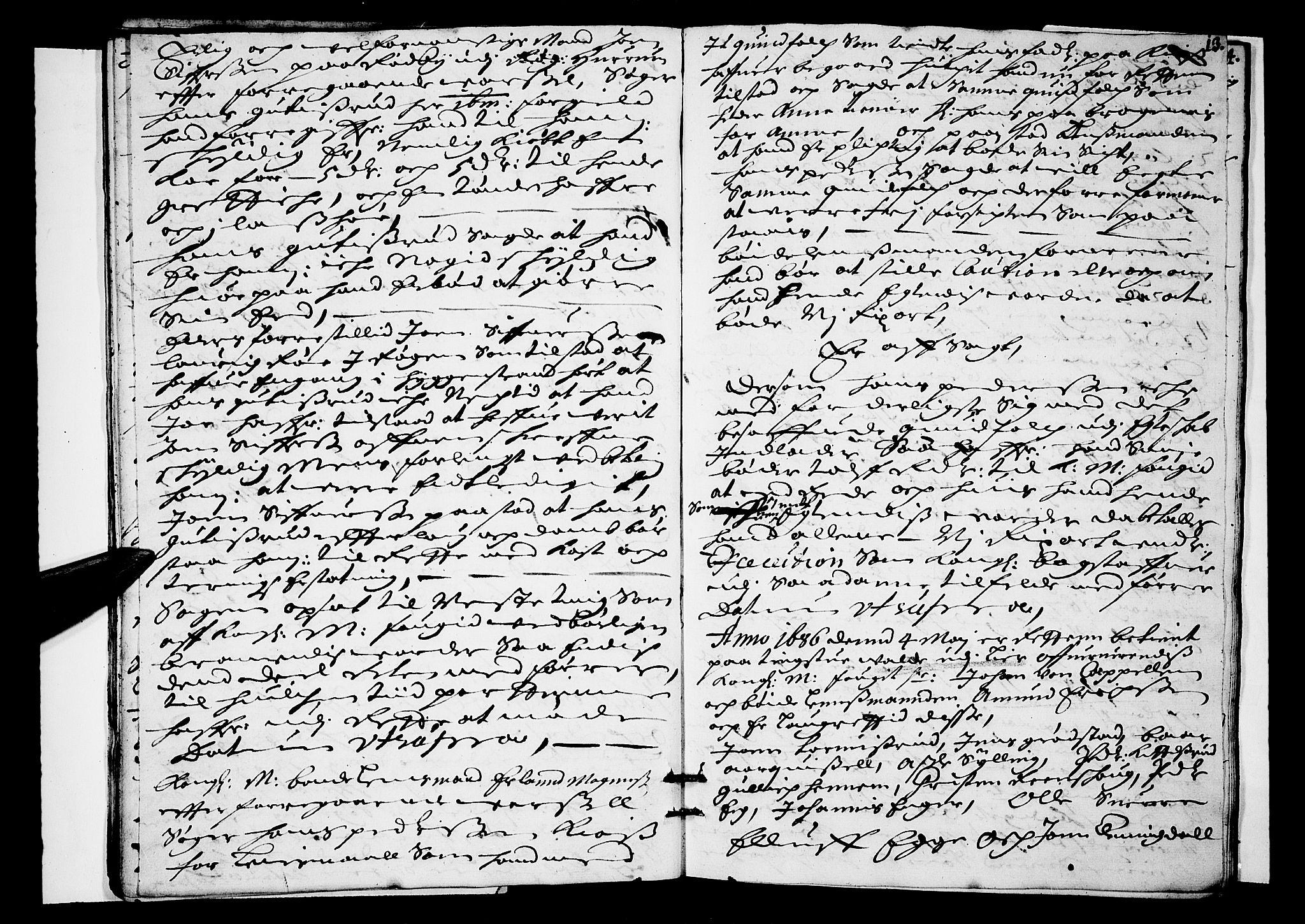 Lier, Røyken og Hurum sorenskriveri, AV/SAKO-A-89/F/Fa/L0027: Tingbok, 1686, p. 13