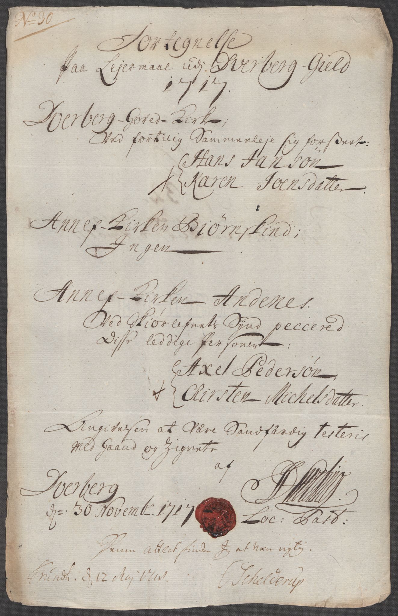 Rentekammeret inntil 1814, Reviderte regnskaper, Fogderegnskap, AV/RA-EA-4092/R67/L4683: Fogderegnskap Vesterålen, Andenes og Lofoten, 1717, p. 225