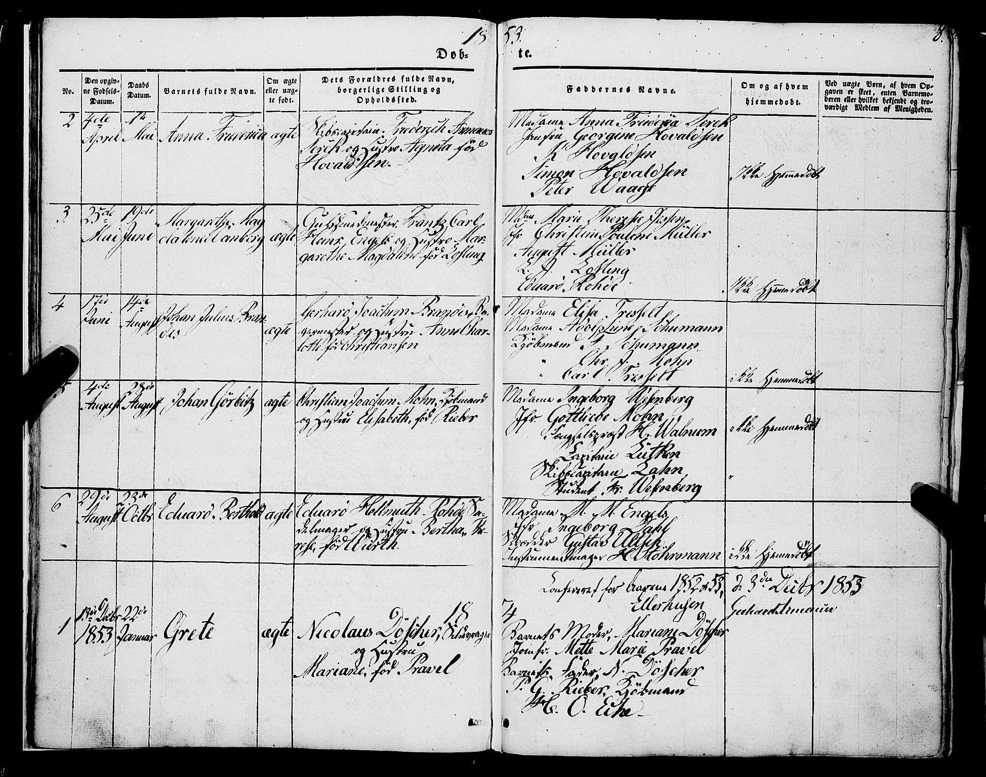 Mariakirken Sokneprestembete, SAB/A-76901/H/Haa/L0006: Parish register (official) no. A 6, 1846-1877, p. 8