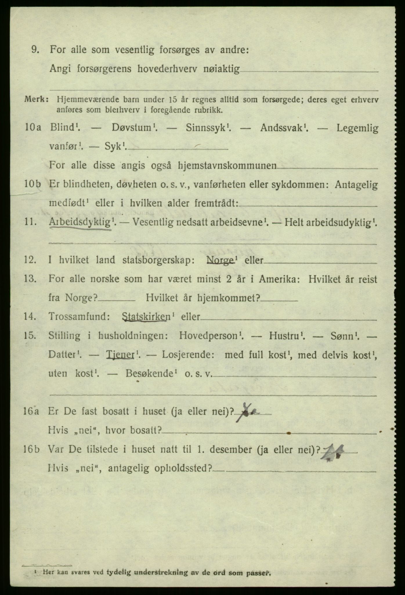 SAB, 1920 census for Kinn, 1920, p. 7156