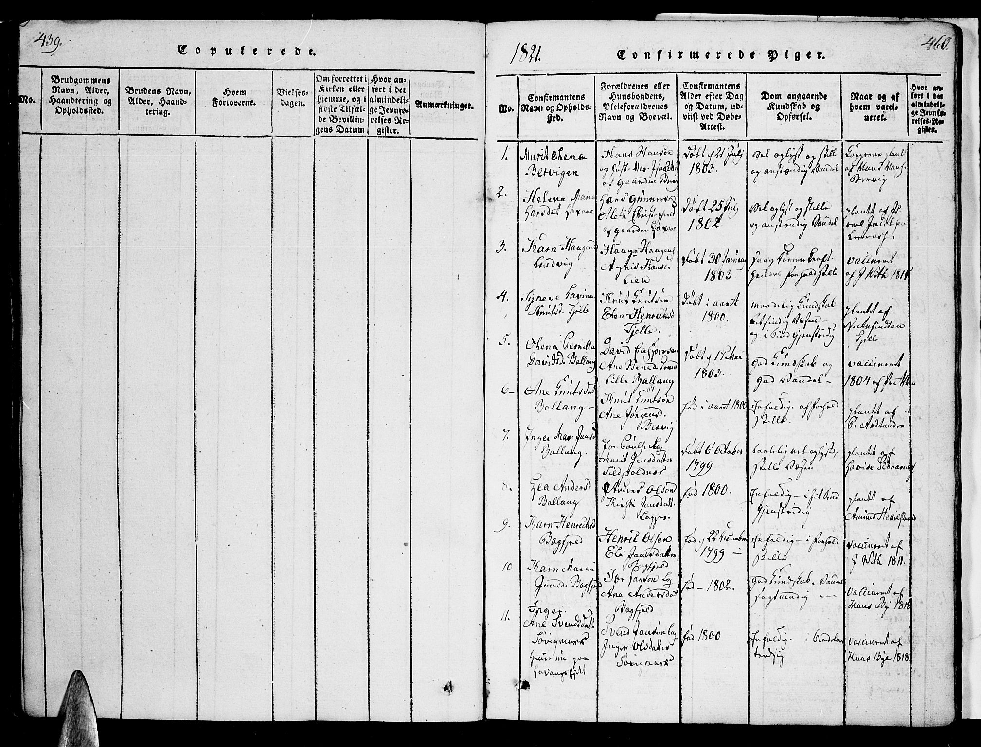 Ministerialprotokoller, klokkerbøker og fødselsregistre - Nordland, SAT/A-1459/863/L0894: Parish register (official) no. 863A06, 1821-1851, p. 459-460