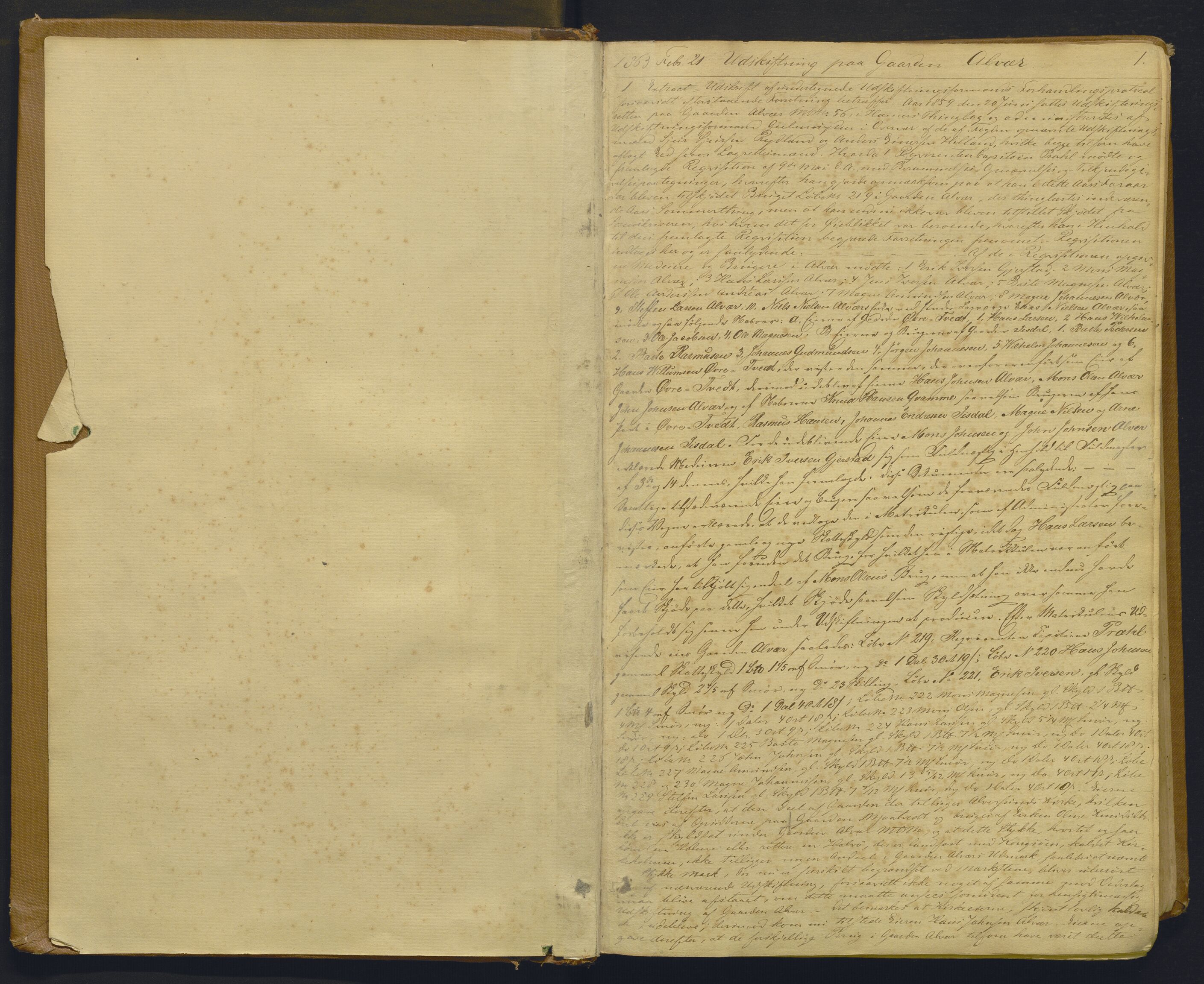 Nordhordland sorenskrivar, AV/SAB-A-2901/1/G/Gb/Gbc/L0001: Mortgage book no. II.B.c.1, 1863-1879, p. 1