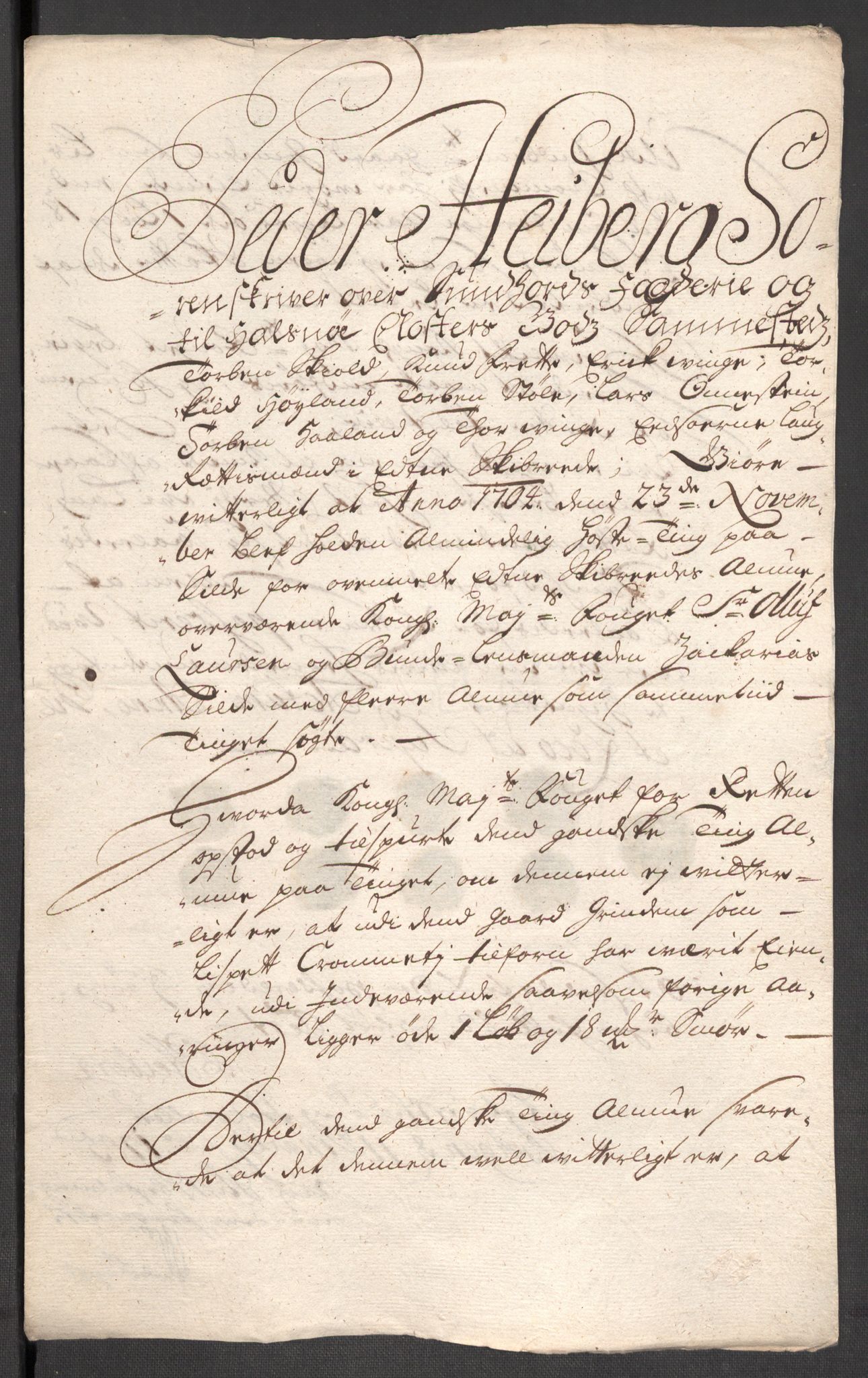 Rentekammeret inntil 1814, Reviderte regnskaper, Fogderegnskap, AV/RA-EA-4092/R48/L2982: Fogderegnskap Sunnhordland og Hardanger, 1704, p. 239