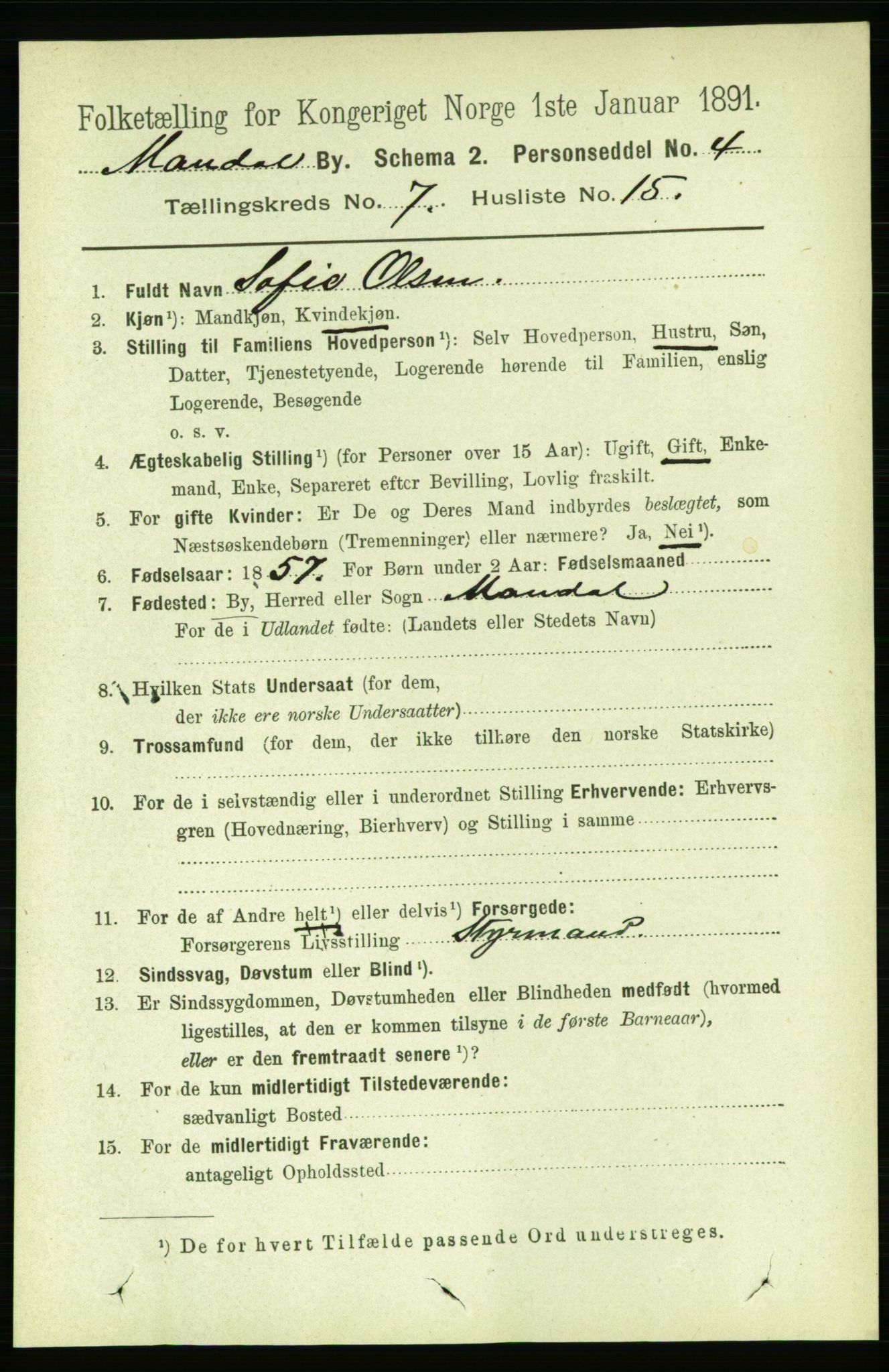 RA, 1891 census for 1002 Mandal, 1891, p. 2339