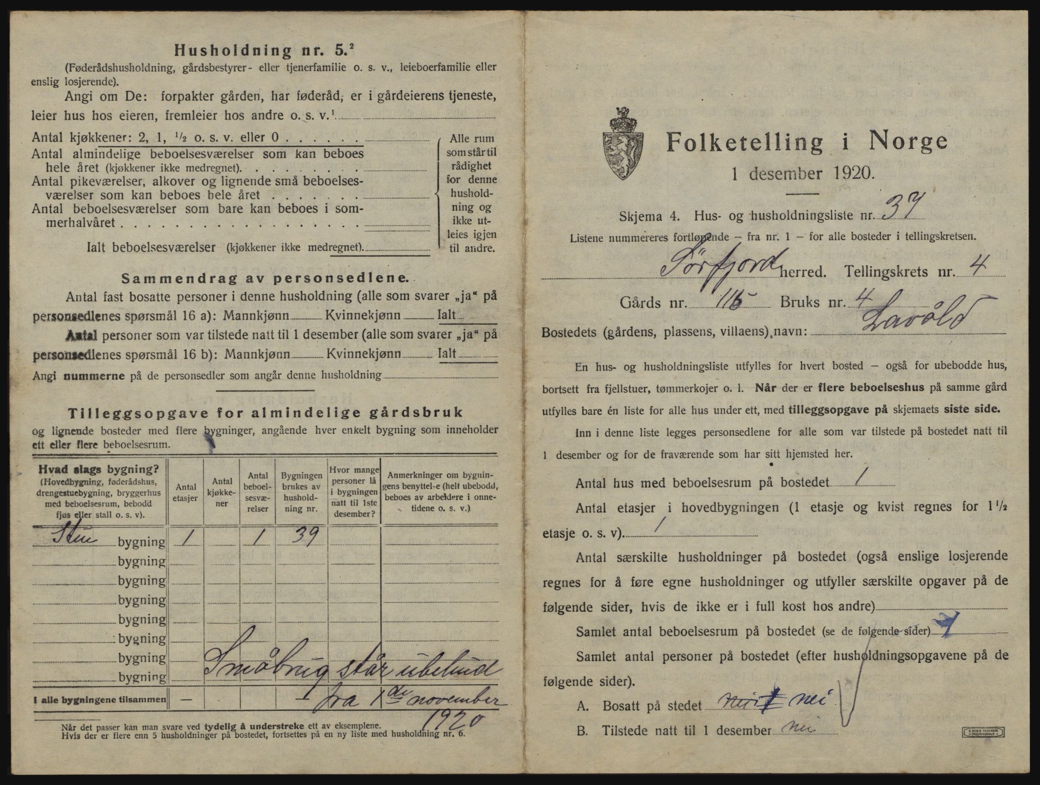 SATØ, 1920 census for Sørfjord, 1920, p. 219