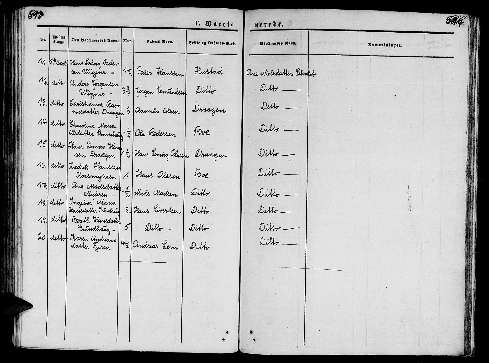 Ministerialprotokoller, klokkerbøker og fødselsregistre - Møre og Romsdal, SAT/A-1454/566/L0765: Parish register (official) no. 566A04, 1829-1841, p. 593-594