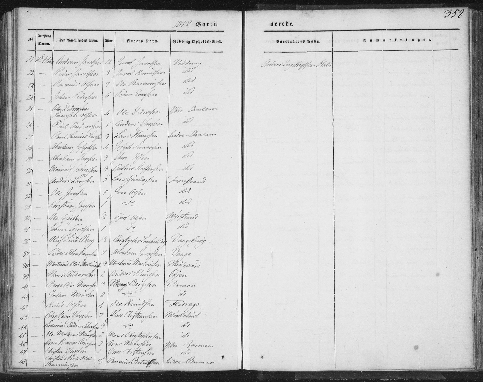 Selje sokneprestembete, AV/SAB-A-99938/H/Ha/Haa/Haaa: Parish register (official) no. A 10, 1844-1858, p. 358