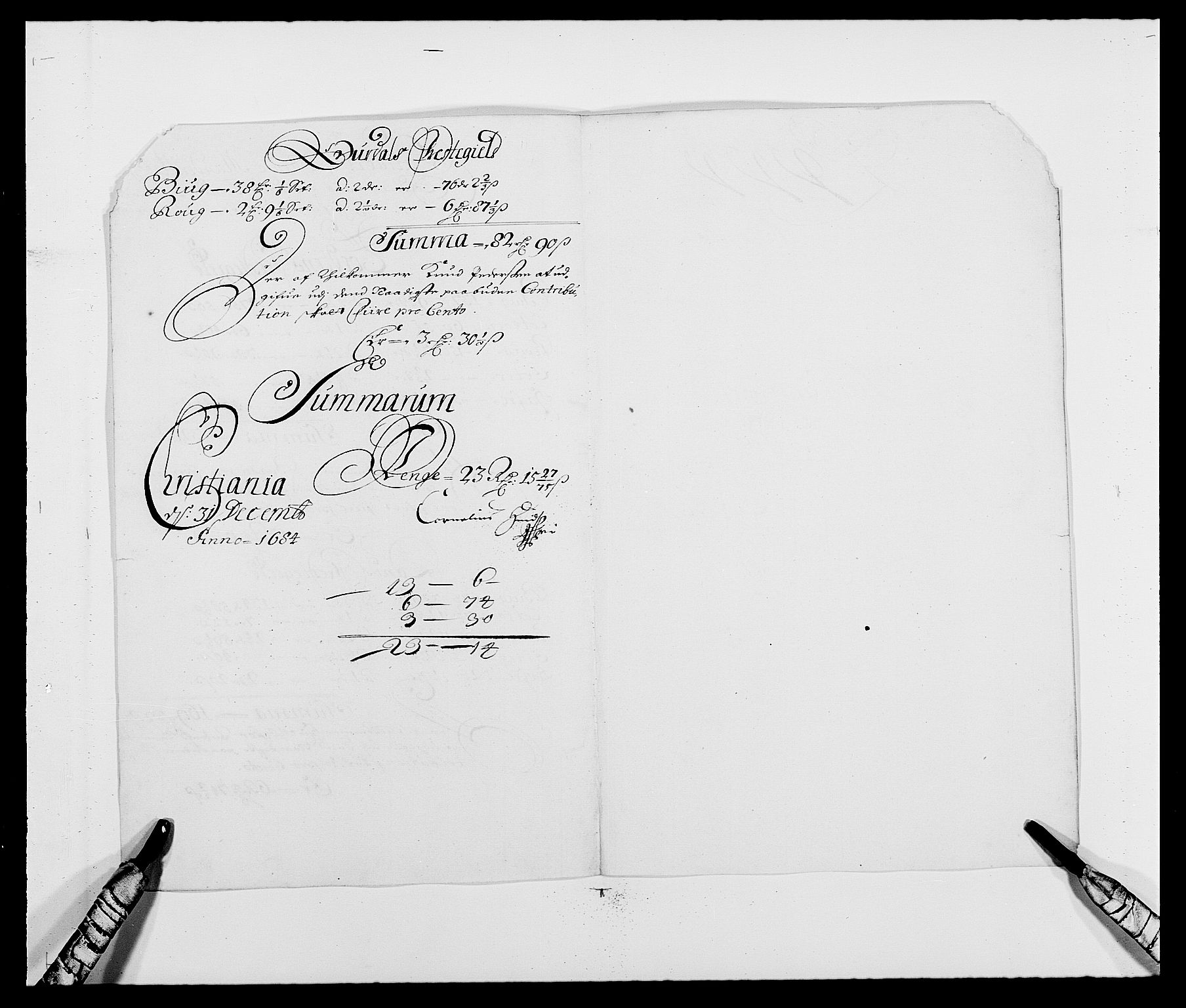 Rentekammeret inntil 1814, Reviderte regnskaper, Fogderegnskap, RA/EA-4092/R18/L1283: Fogderegnskap Hadeland, Toten og Valdres, 1684, p. 245