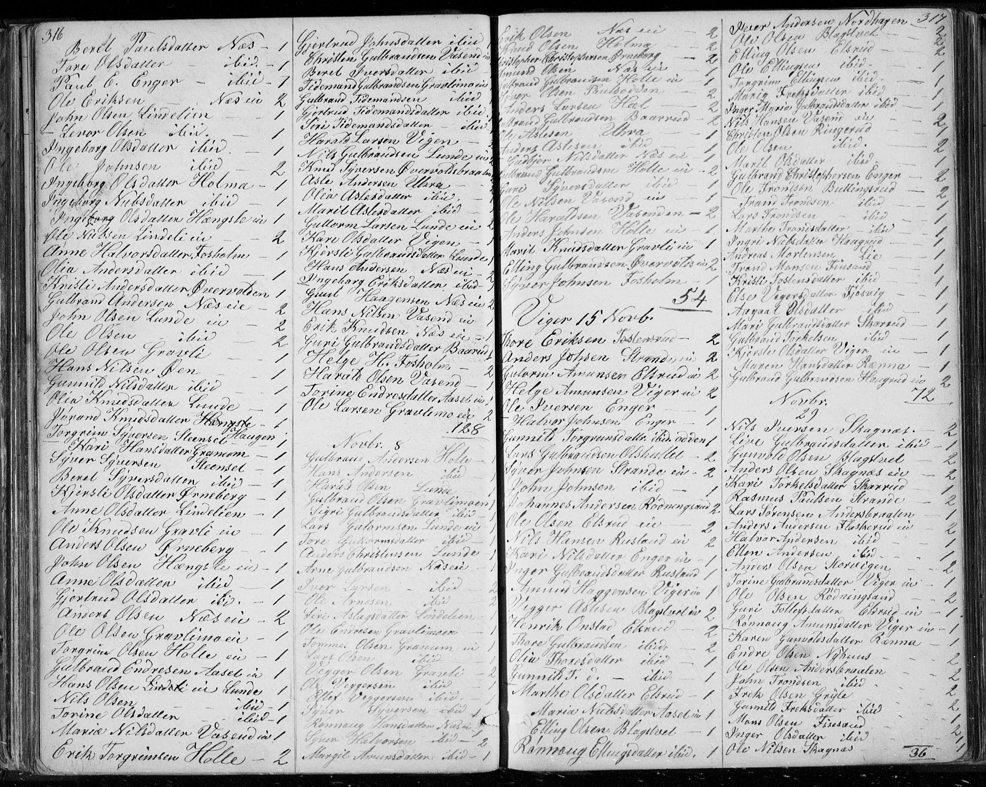 Ådal kirkebøker, SAKO/A-248/G/Ga/L0003: Parish register (copy) no. I 3, 1862-1891, p. 316-317