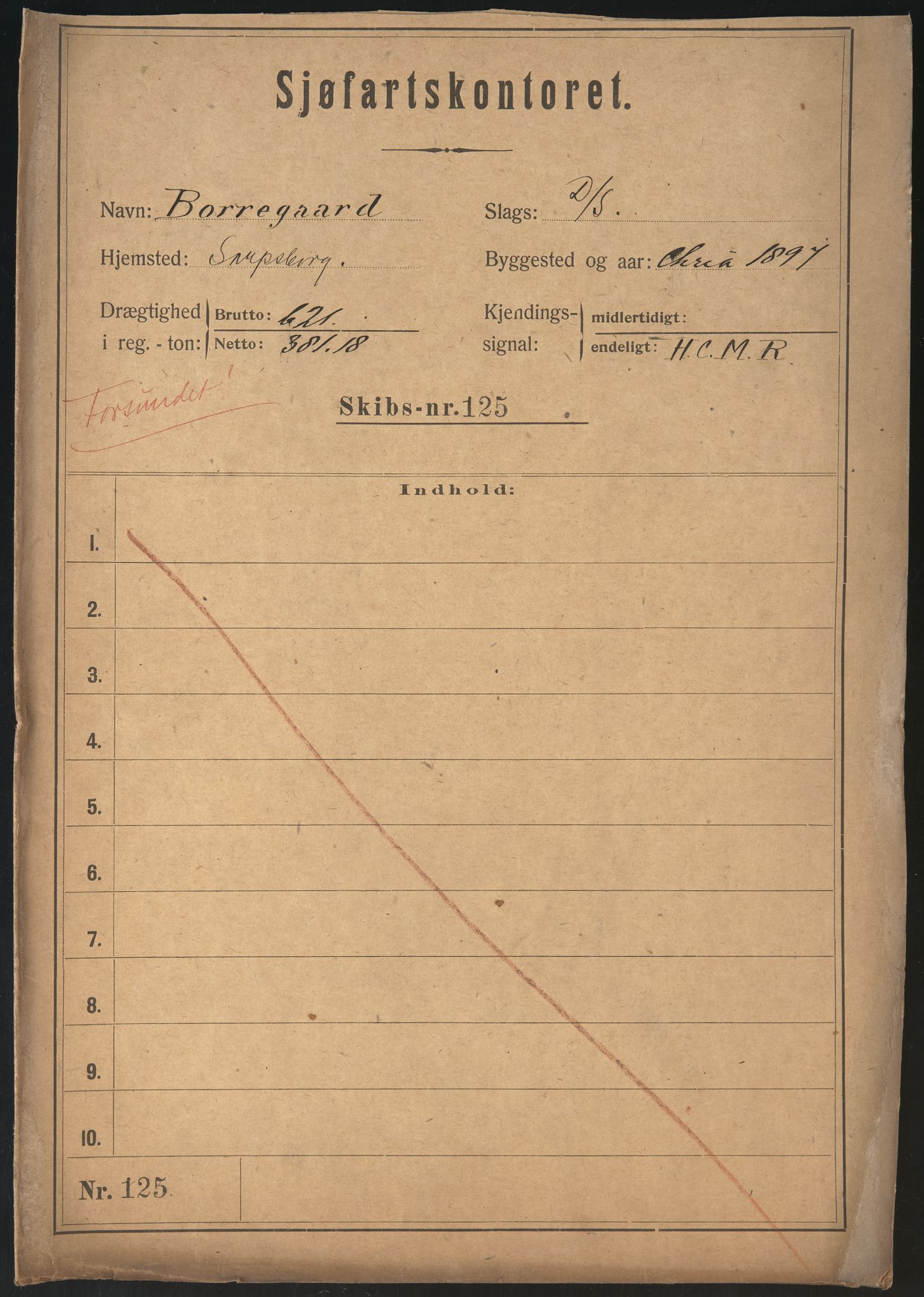 Sjøfartsdirektoratet med forløpere, skipsmapper slettede skip, AV/RA-S-4998/F/Fa/L0149: --, 1890-1929, p. 173