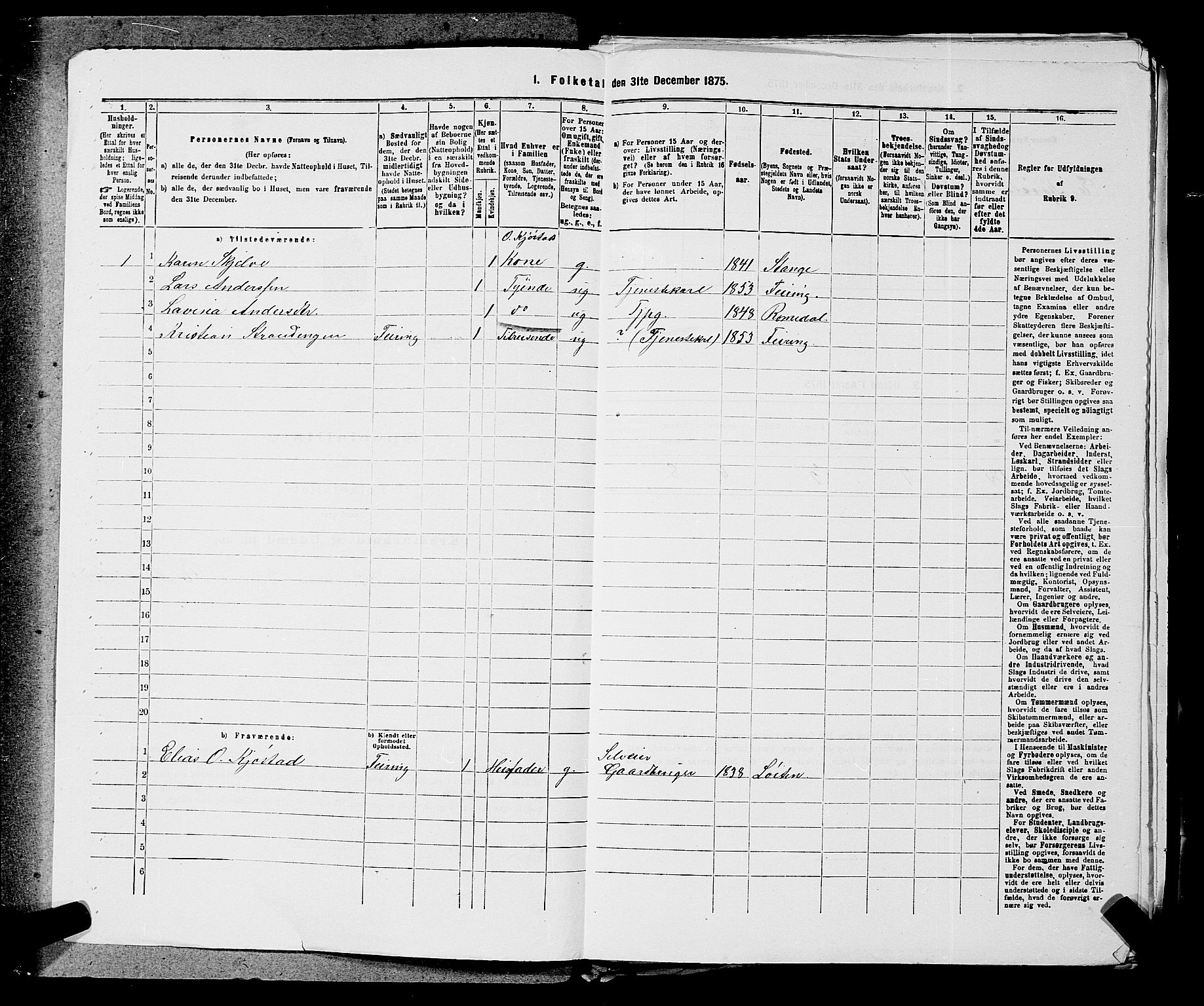 RA, 1875 census for 0237P Eidsvoll, 1875, p. 908