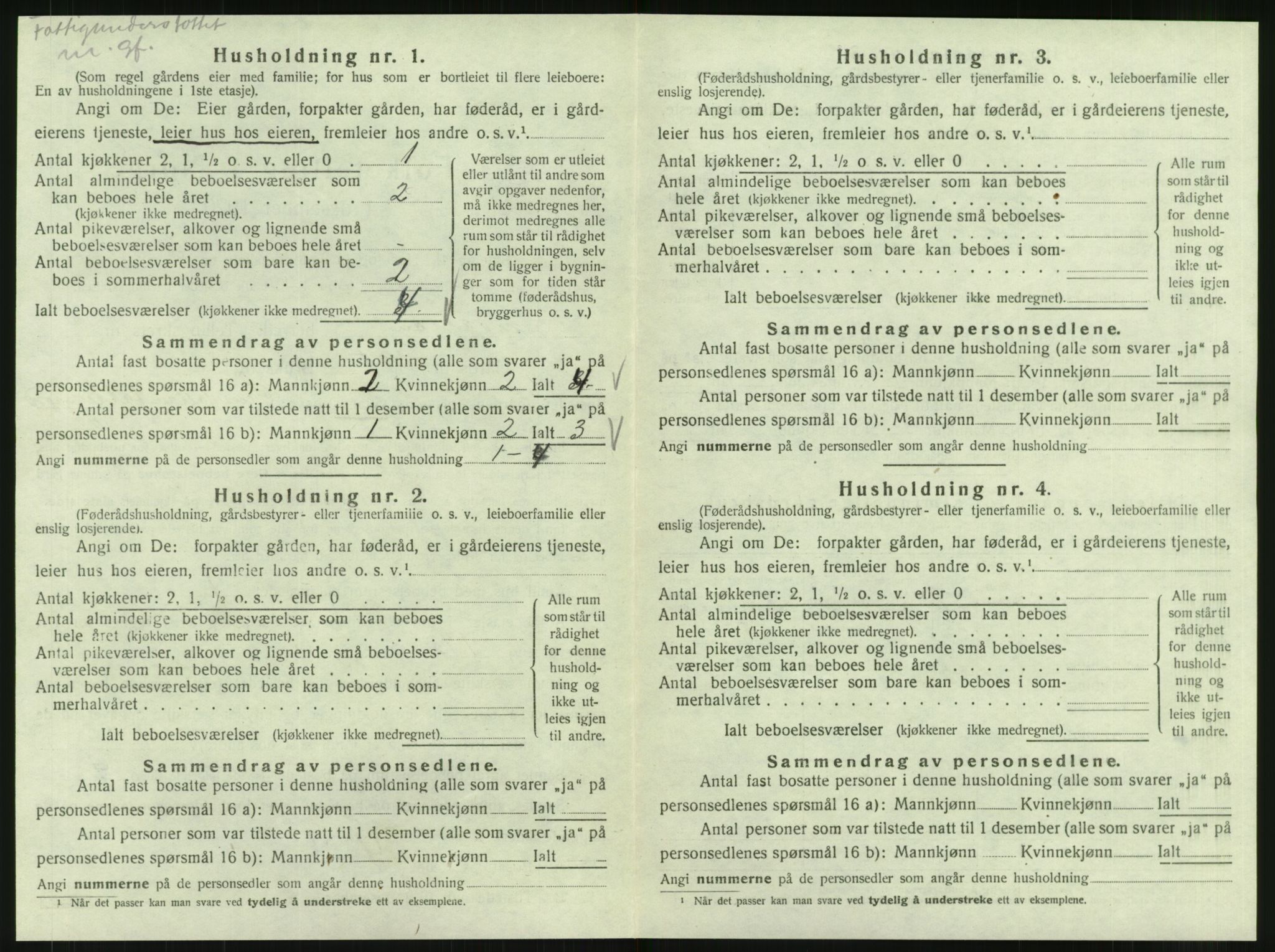 SAT, 1920 census for Sandvollan, 1920, p. 30