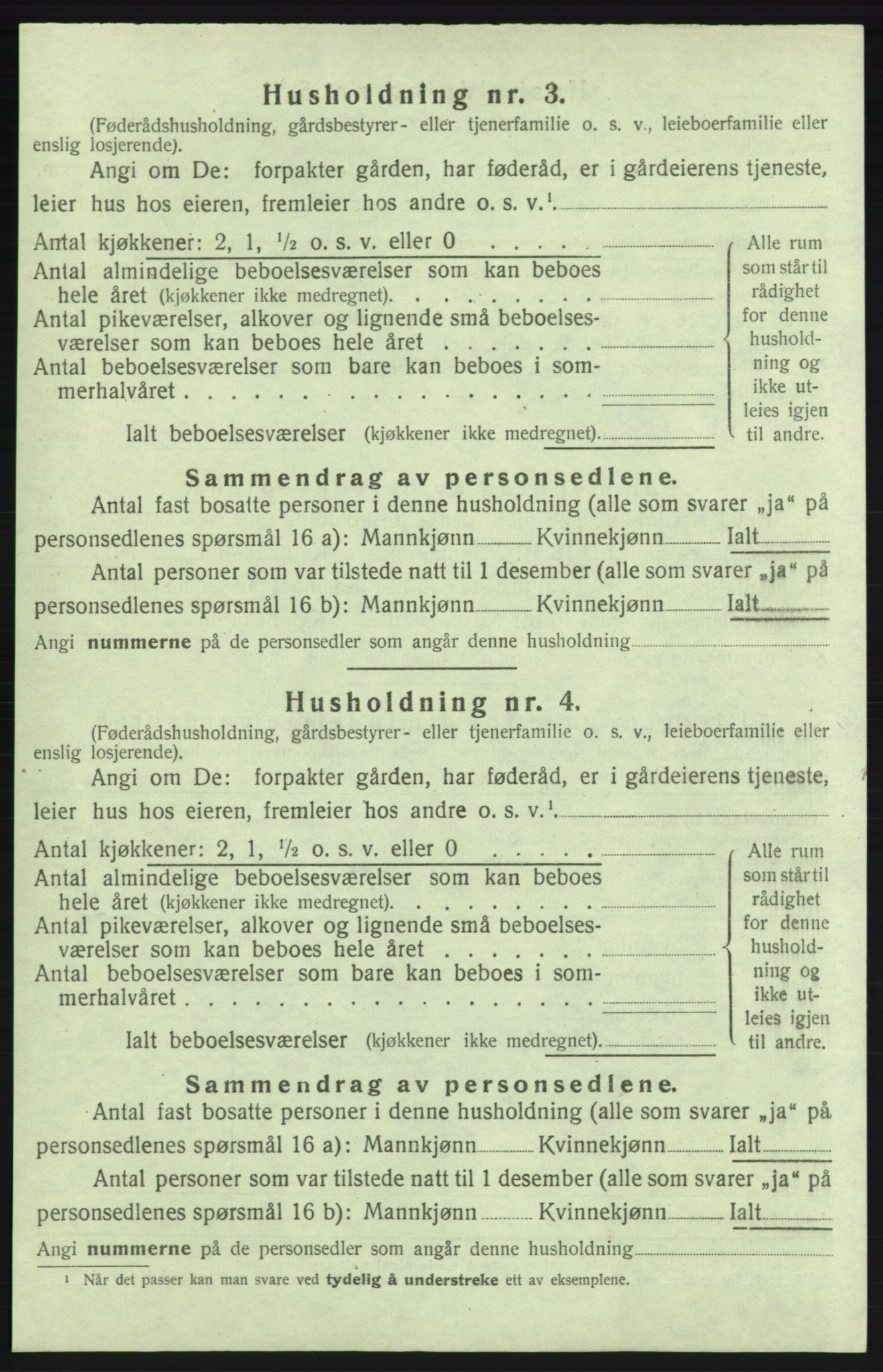 SAB, 1920 census for Kvinnherad, 1920, p. 991