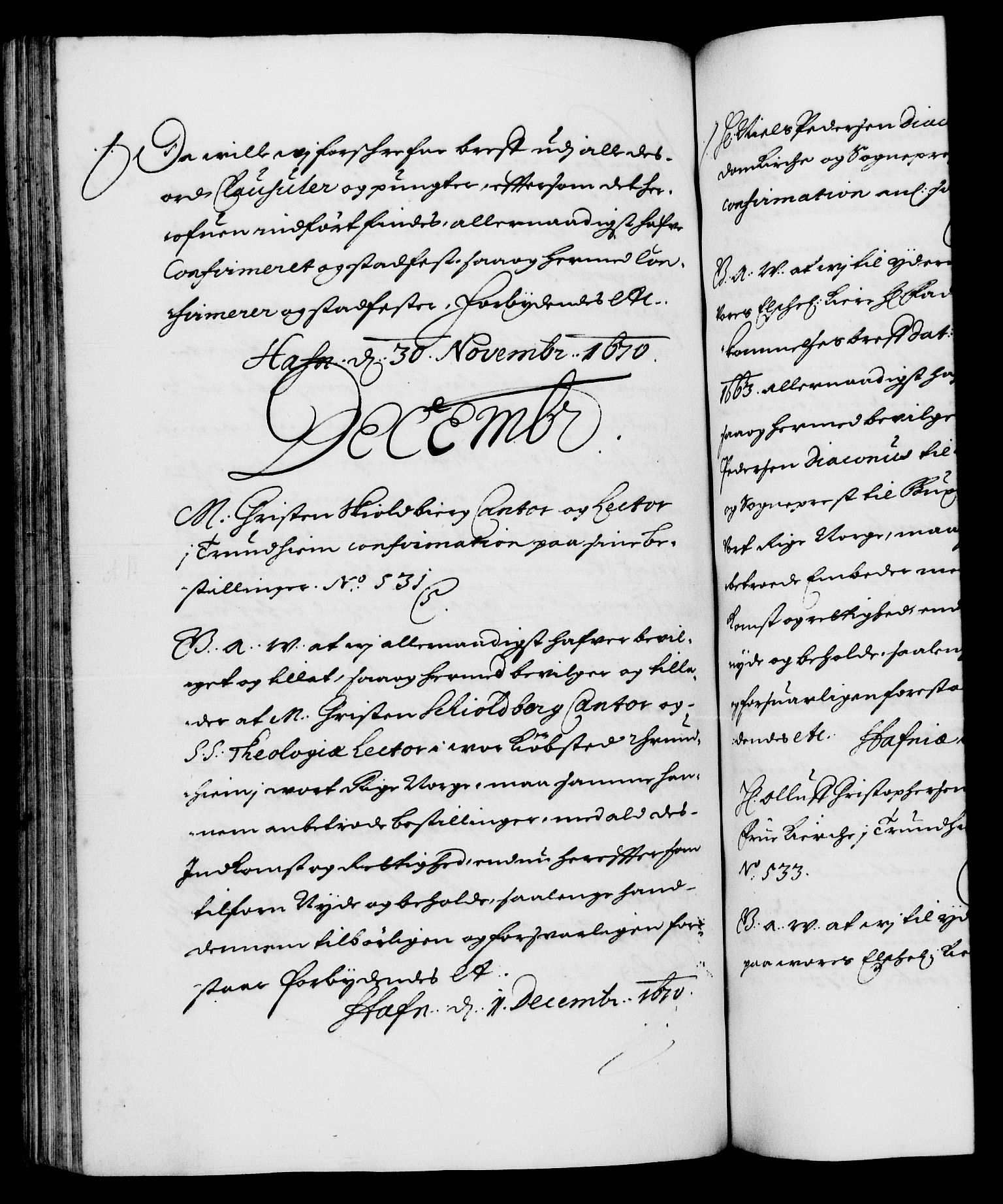 Danske Kanselli 1572-1799, RA/EA-3023/F/Fc/Fca/Fcaa/L0011: Norske registre (mikrofilm), 1670-1673, p. 334b