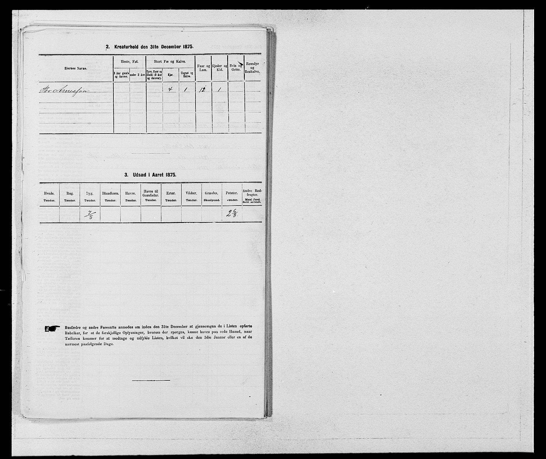 SAB, 1875 census for 1230P Ullensvang, 1875, p. 291