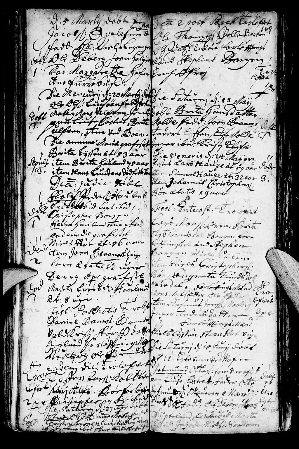 Os sokneprestembete, SAB/A-99929: Parish register (official) no. A 1, 1669-1722, p. 109