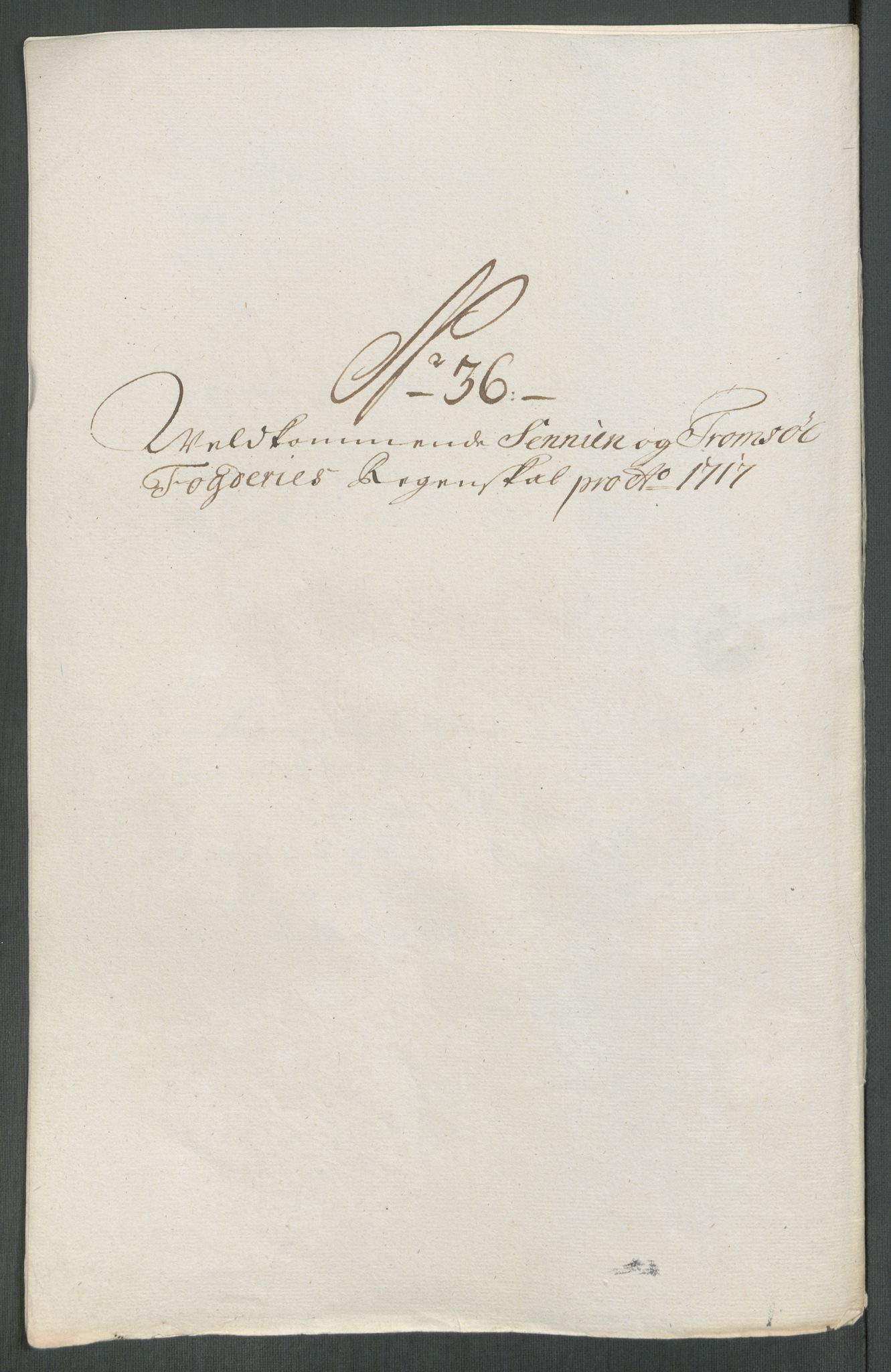 Rentekammeret inntil 1814, Reviderte regnskaper, Fogderegnskap, AV/RA-EA-4092/R68/L4763: Fogderegnskap Senja og Troms, 1717, p. 270